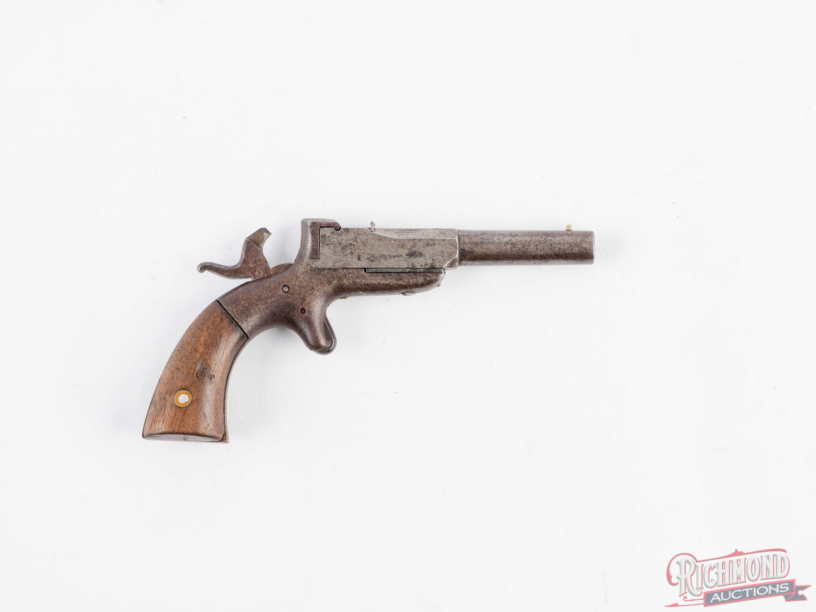 Antique American Swing Out Barrel Single Shot 32 Caliber Pistol - 2