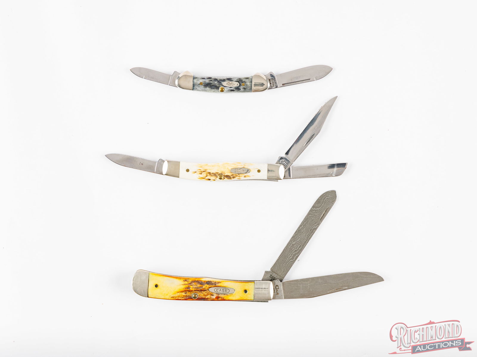 Three Case Knives Stockman, Trapper and Mini-Trapper in Original Boxes (1 of 2)