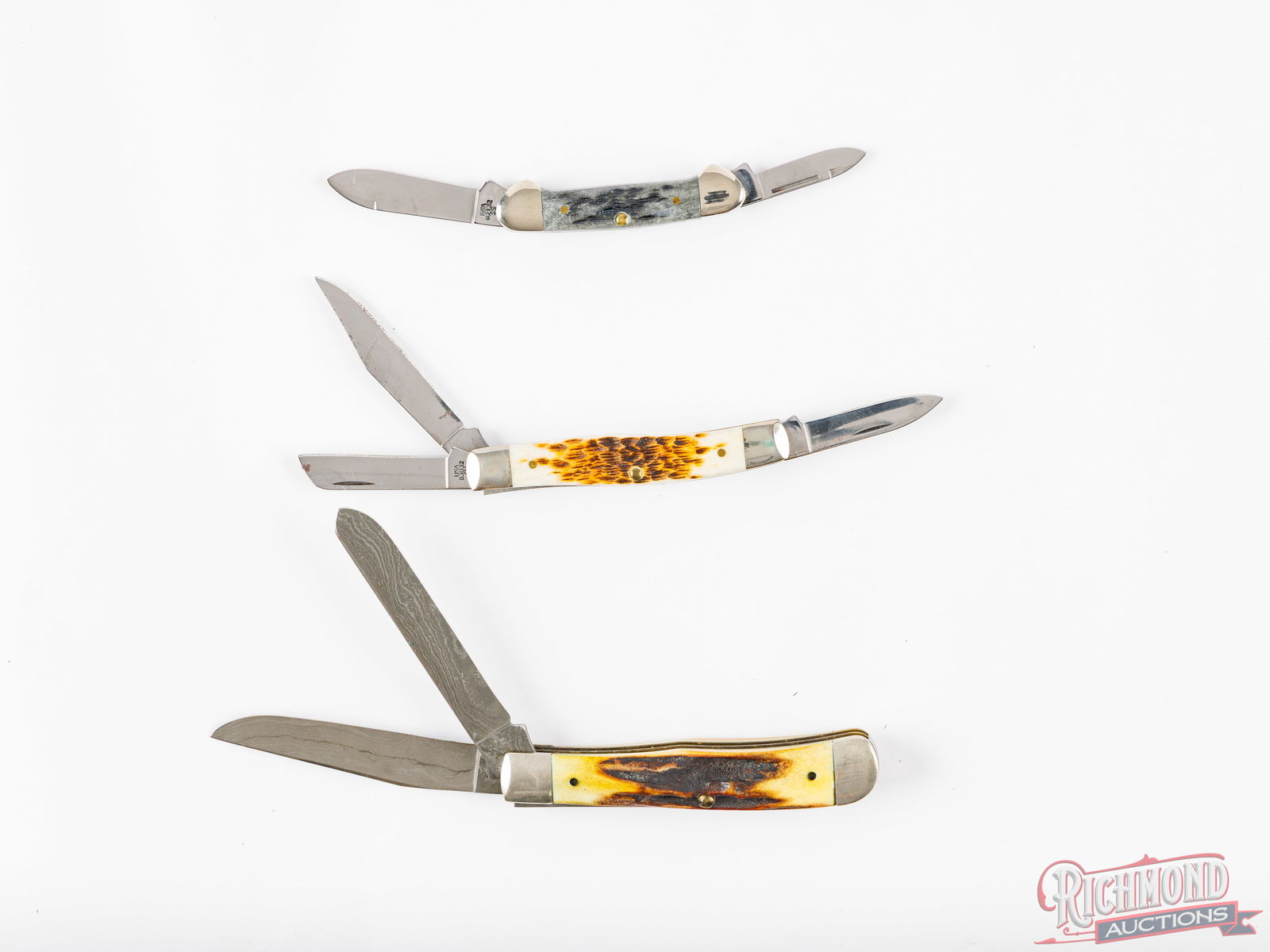 Three Case Knives Stockman, Trapper and Mini-Trapper in Original Boxes - 2