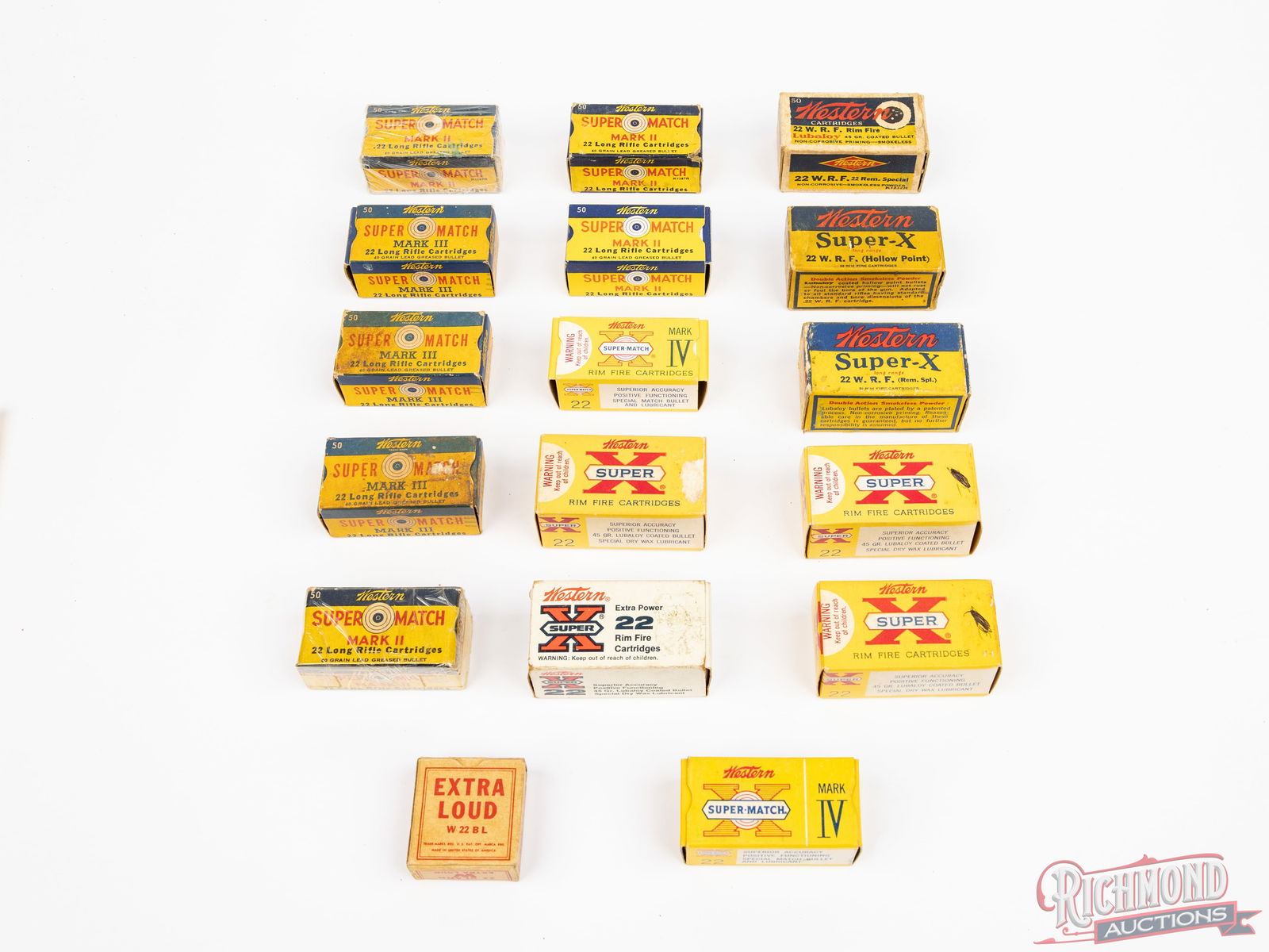 Remington "Hi-Speed" 22's Wood Retail Counter Display & 17 Collector .22 Caliber Western Ammunition - 3