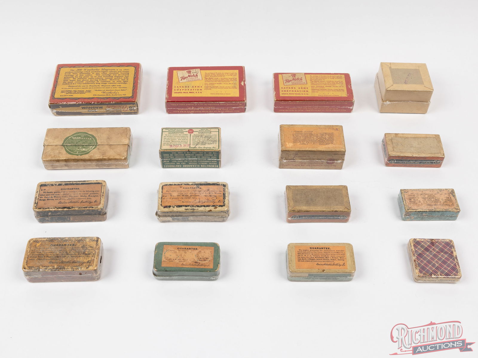 Fourteen Boxes of Vintage Ammunition and Collector Boxes Includes Savage, UMC, US Cartridge Co - 2
