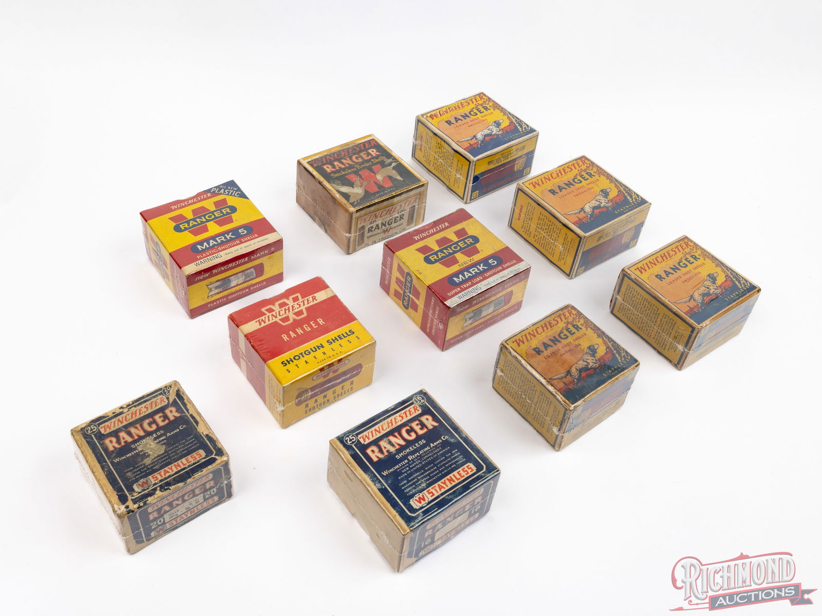 Lot of 10 Vintage Winchester Shotshell Boxes Some Full - 2