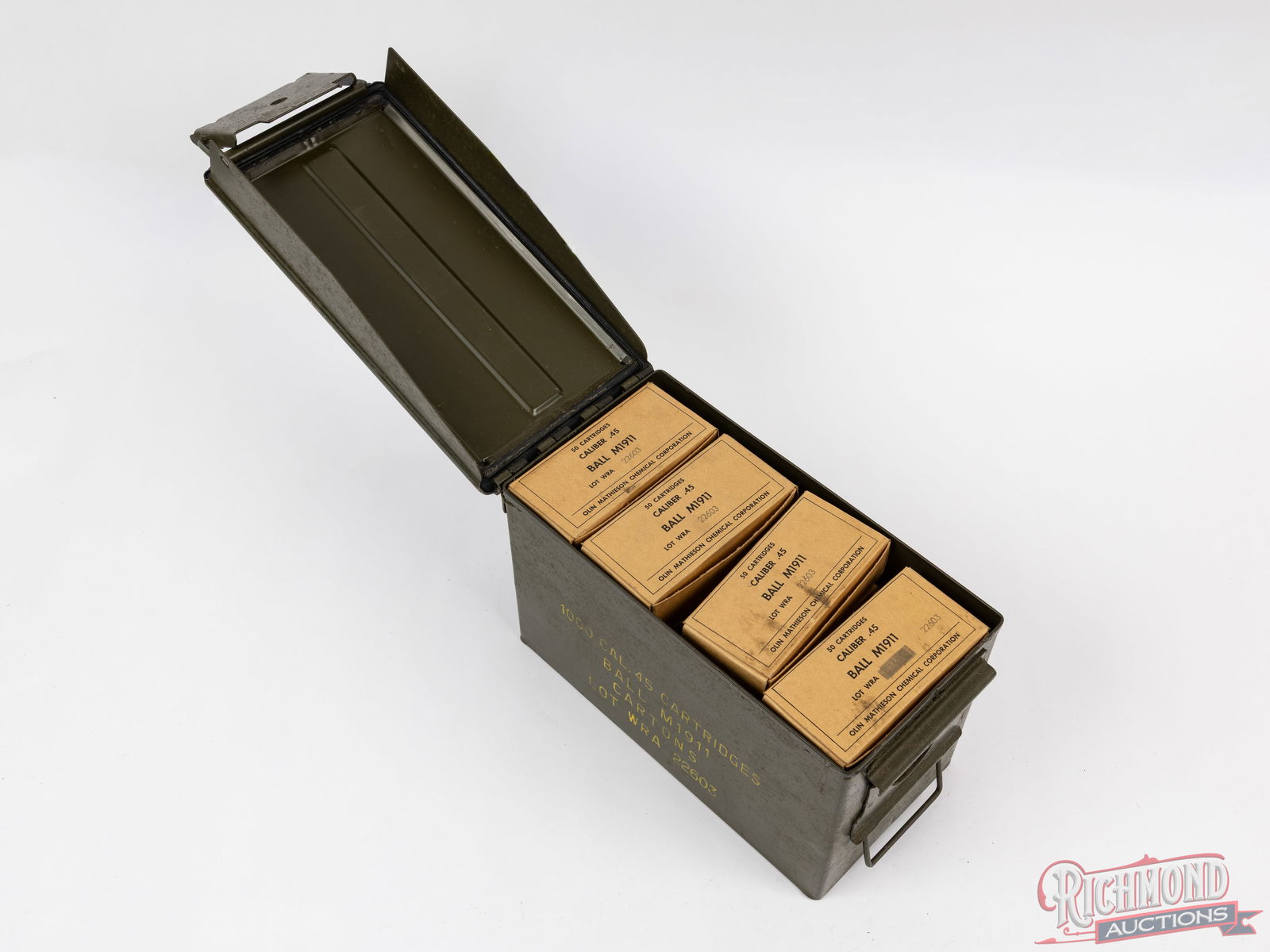 1000 Rounds Of 45 Caliber Ball 1911 Ammunition With Lot Matching Storage Box - 2