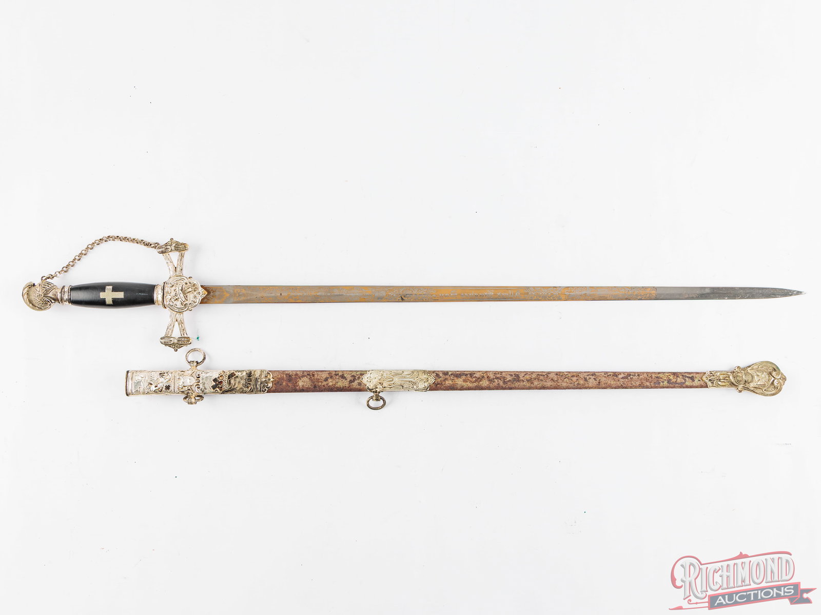 Masonic Knights Templar Sword Made by MC Lilley & Co (1 of 7)