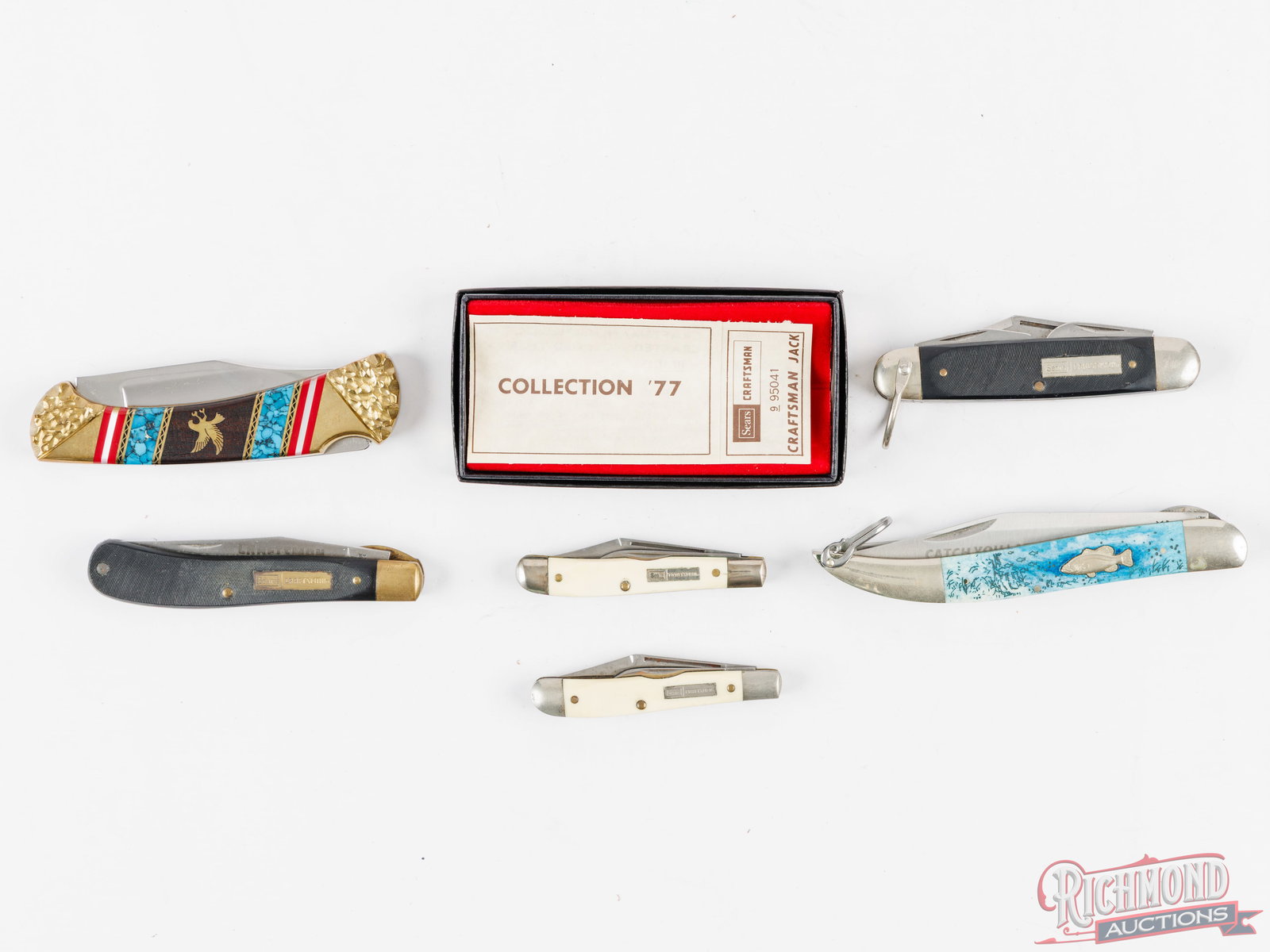 Lot of Assorted Buck and Craftsman Folder Pocket Knives (1 of 5)