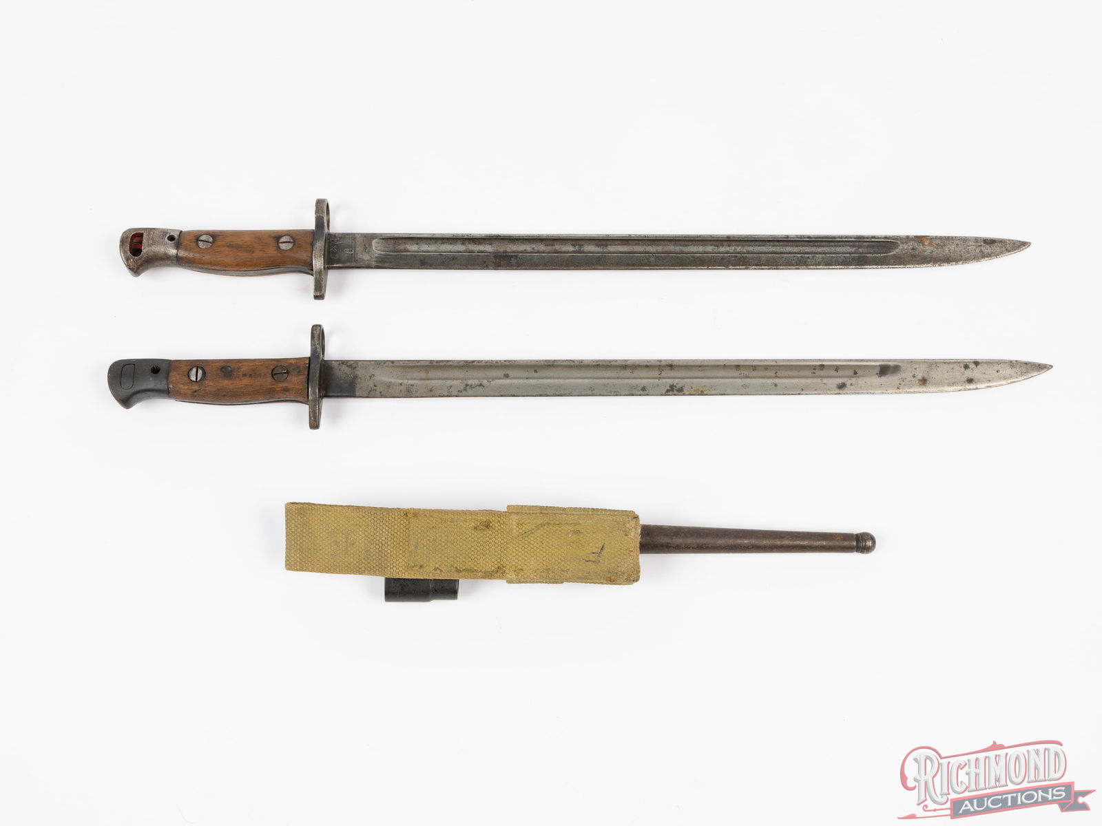 3 British 1907 and Lee Enfield Bayonets - 2