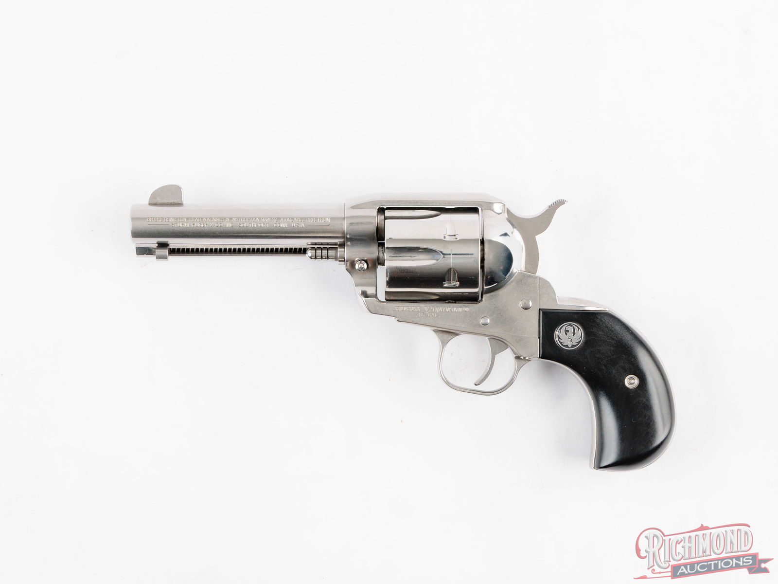 Ruger Vaquero .45 Colt SA Stainless Revolver 4-1/2" With Birdshead Grip - 2