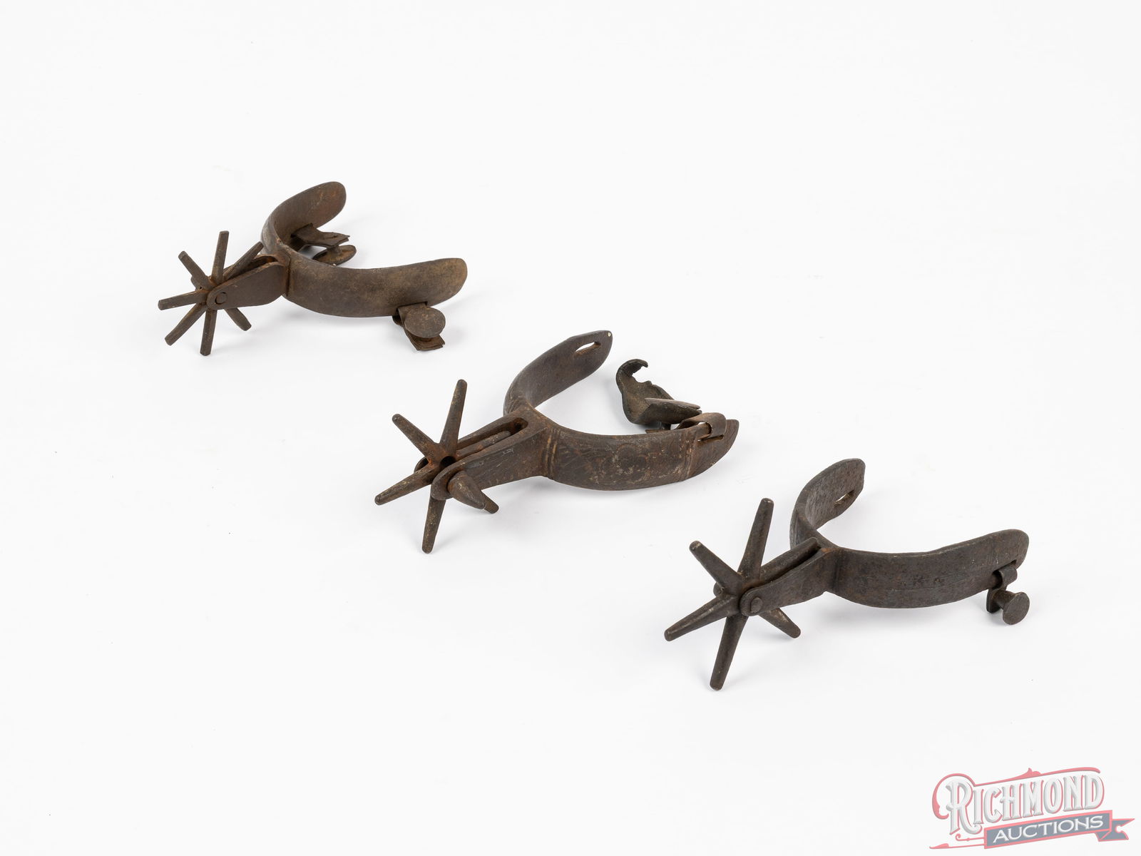 3 Vintage 6 Point and 8 Point Spurs - 2