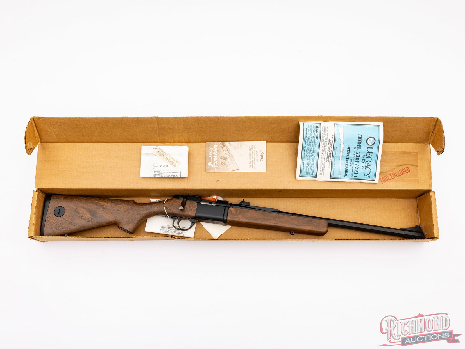 Daisy Legacy Model 2201 Bolt Action .22 S/L/LR Rifle In Original Factory Box - 4