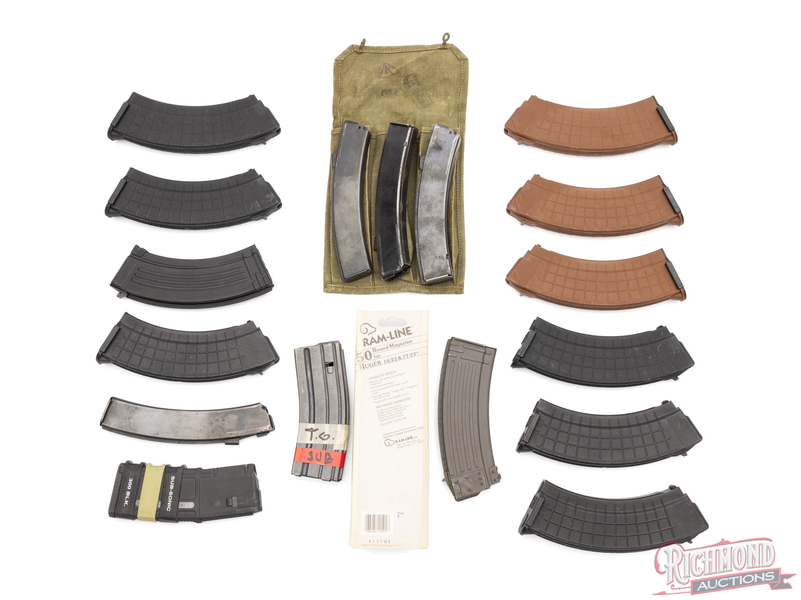 Lot of 18 Assorted AK, AR, PPS-43, And Ruger Magazines - 2