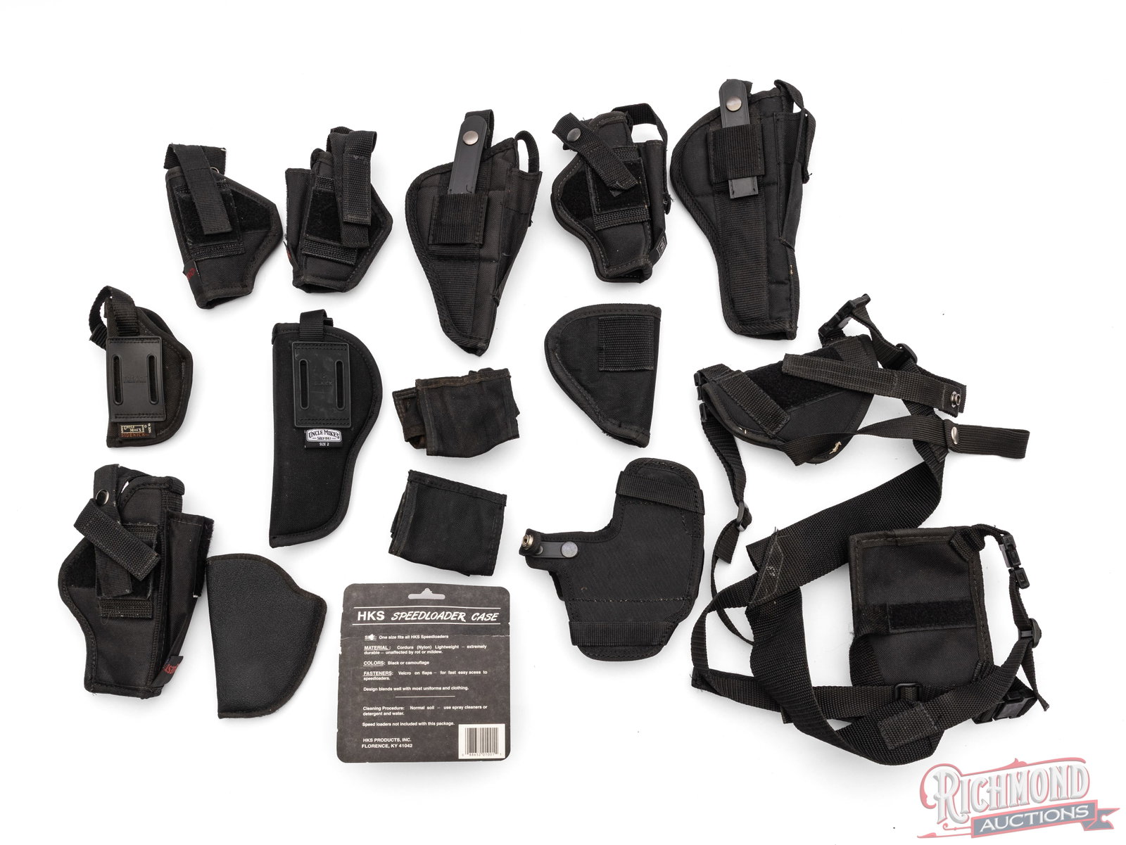 Lot of 12 Nylon Holsters And Speed Loader Cases - 2