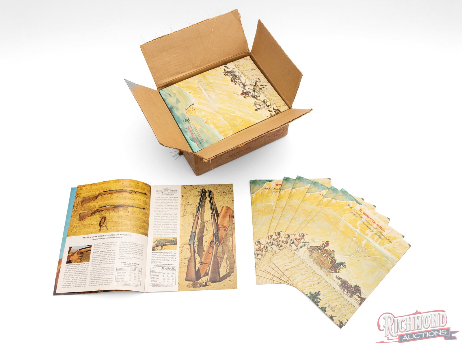 Full Case of 100 Catalogs Winchester-Western 1966 Sporting Arms And Ammunition, 100th Anniversary - 2
