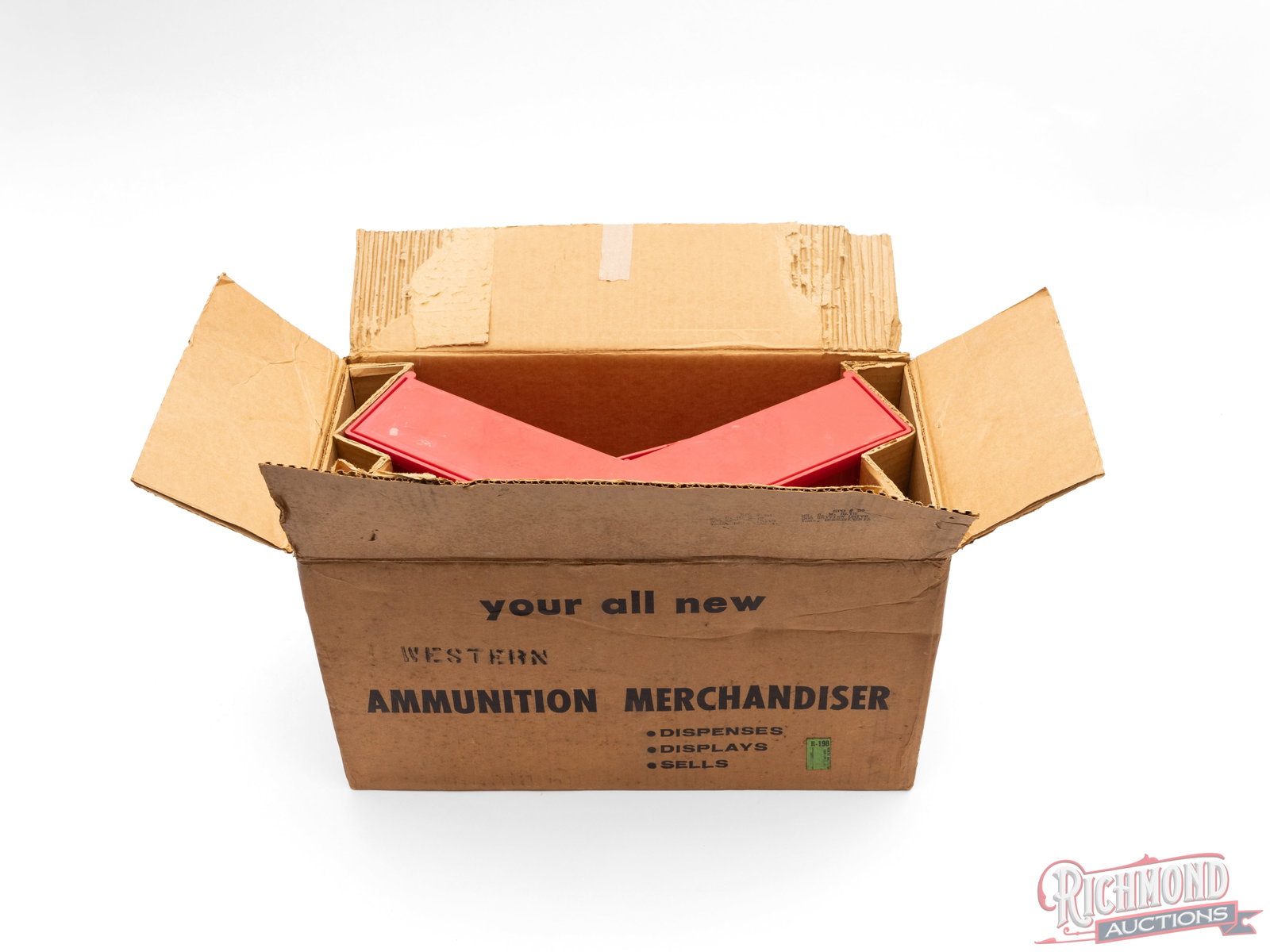 Western "Get 'em Here!" .22 Countertop Display Rack In Original Box - 3