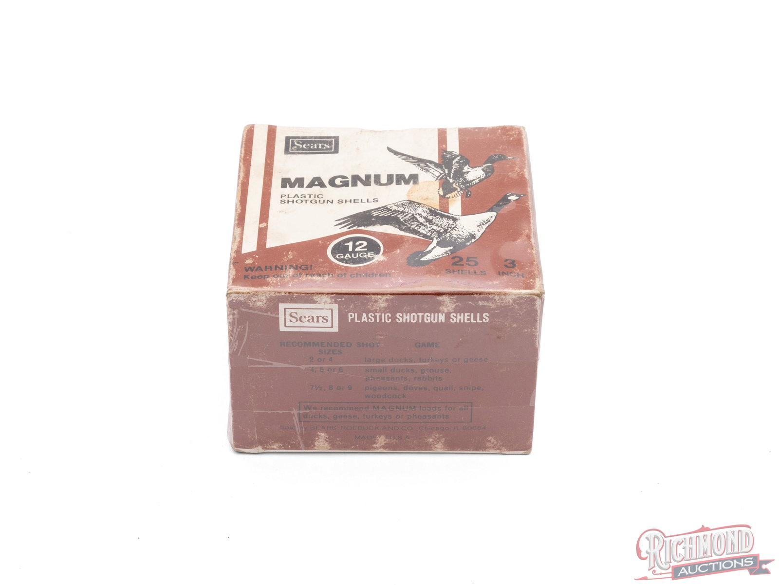 Sears 12 Gauge Magnum 3" Plastic Shotgun Shell Collector's Box (1 of 2)