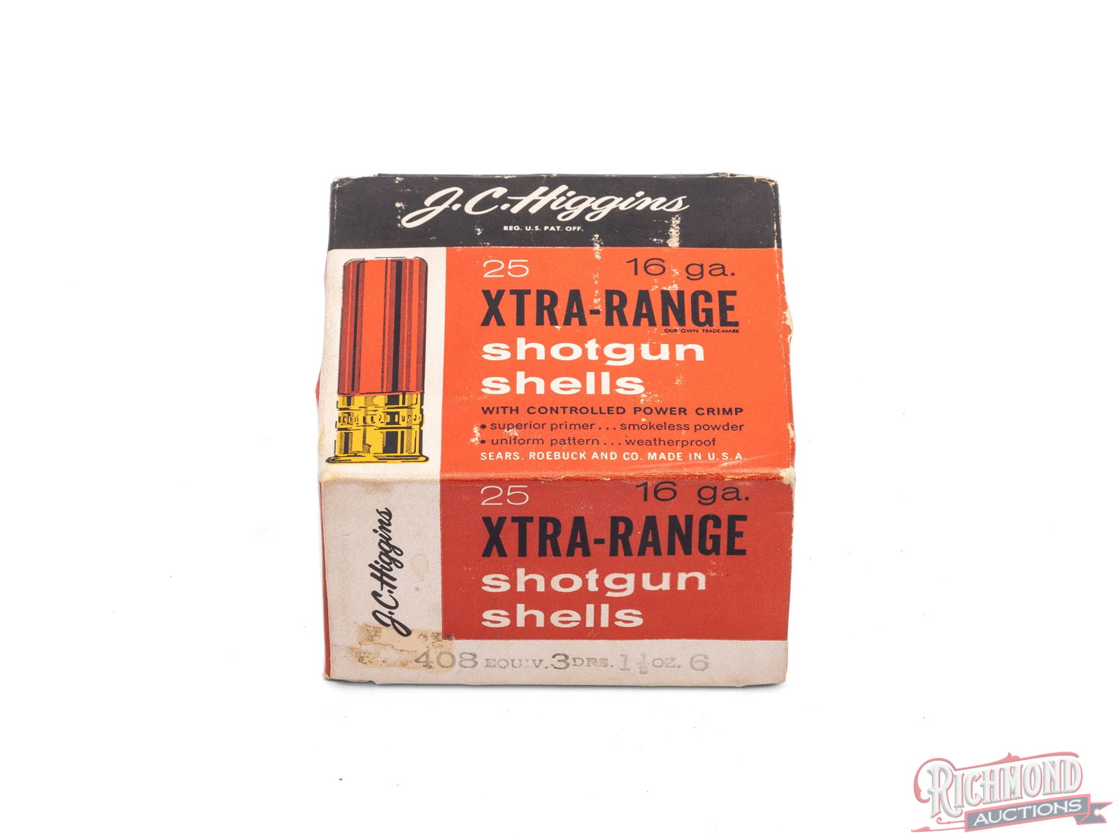 Full Box of J. C. Higgins 16 Gauge Xtra-Range Shotgun Shells (1 of 3)