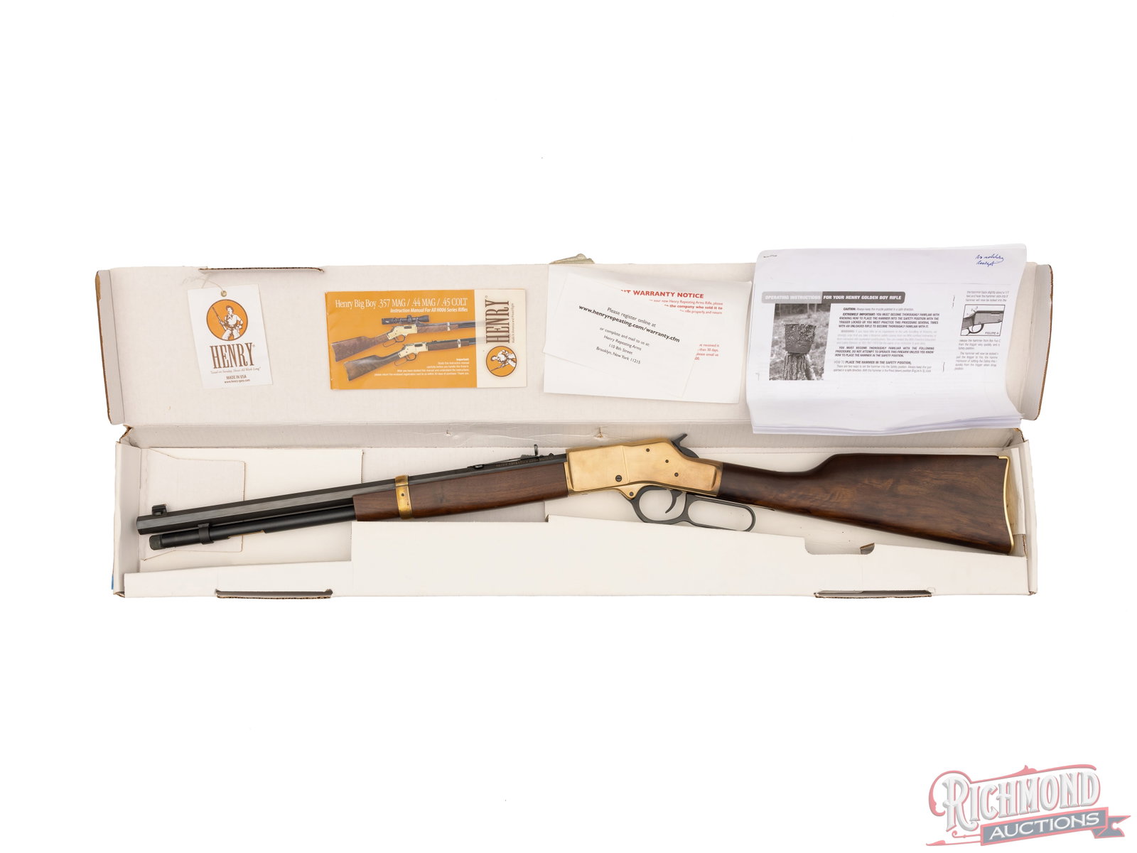 Henry Big Boy Lever Action Rifle .357 Lever / .38 SPL in Original Box - 4