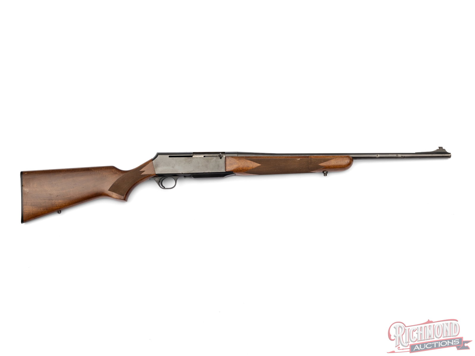 Belgium Browning BAR Blued .30-06 SPRG Semi-Auto Rifle: Manufactured by FN in Belgium for Browning in 1985. Features a 22" tapered barrel with a ramped blade front sight. Drilled and tapped for rear sight. Semi-automatic action with crossbolt safety with