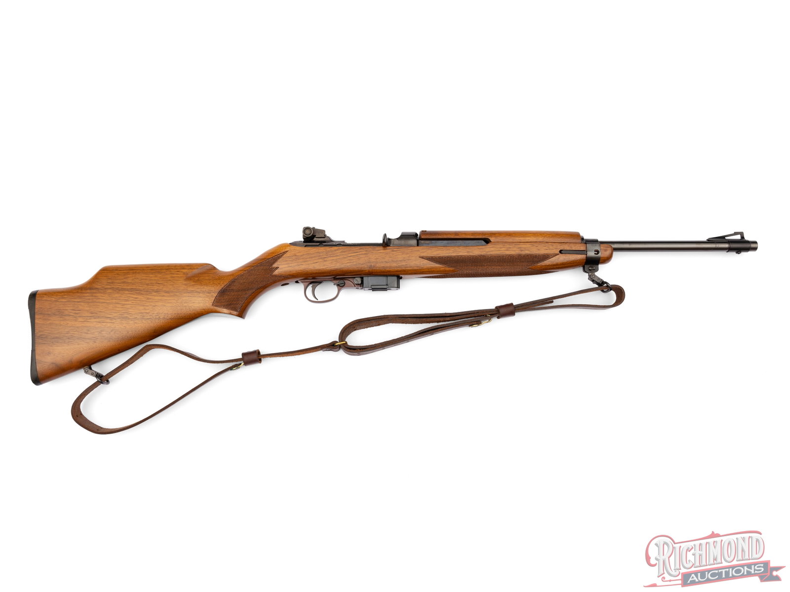 Refurbished Inland Div M1 Carbine .30 Carbine Semi-Auto Rifle: Manufactured by Inland Division. This refinished carbine features an 18" Inland / GE Motors stamped barrel, rear adjustable peep sight and blade front sight. Semi-automatic action, chrome finished