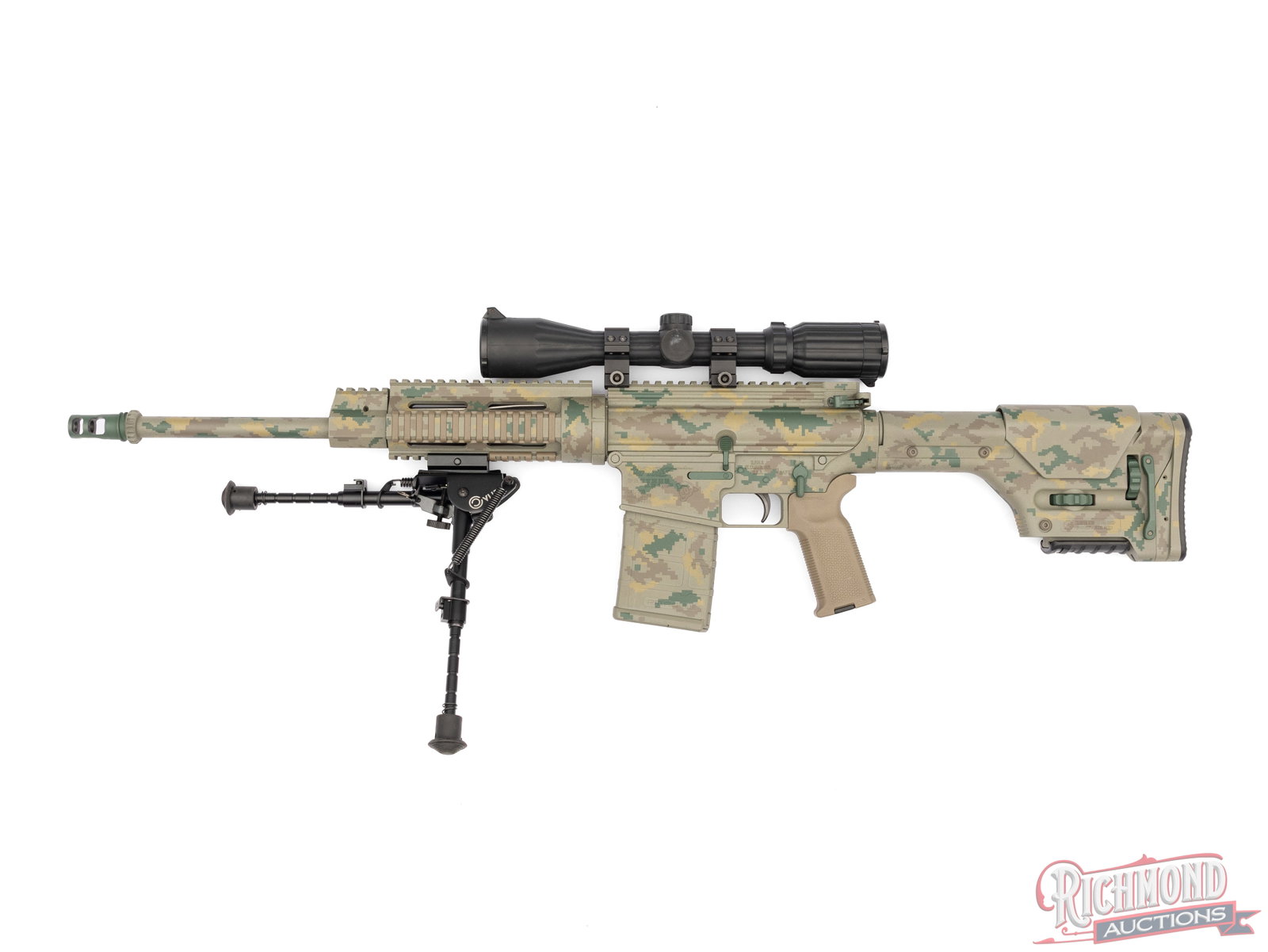 DPMS Panther Arms LR-308 Camo AR Style .308 WIN Semi-Auto Rifle With Scope & Accessories - 2