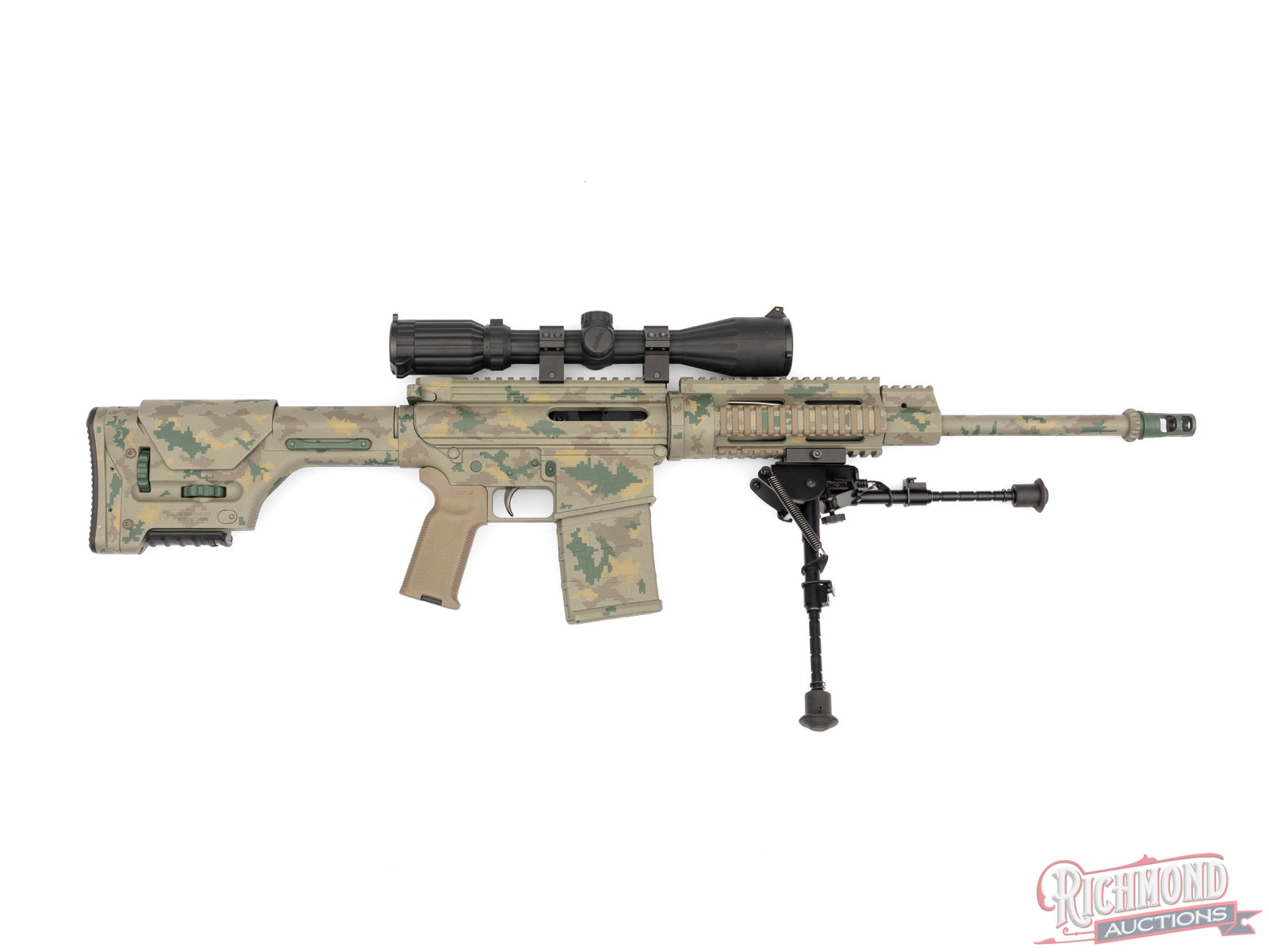 DPMS Panther Arms LR-308 Camo AR Style .308 WIN Semi-Auto Rifle With Scope & Accessories - 3