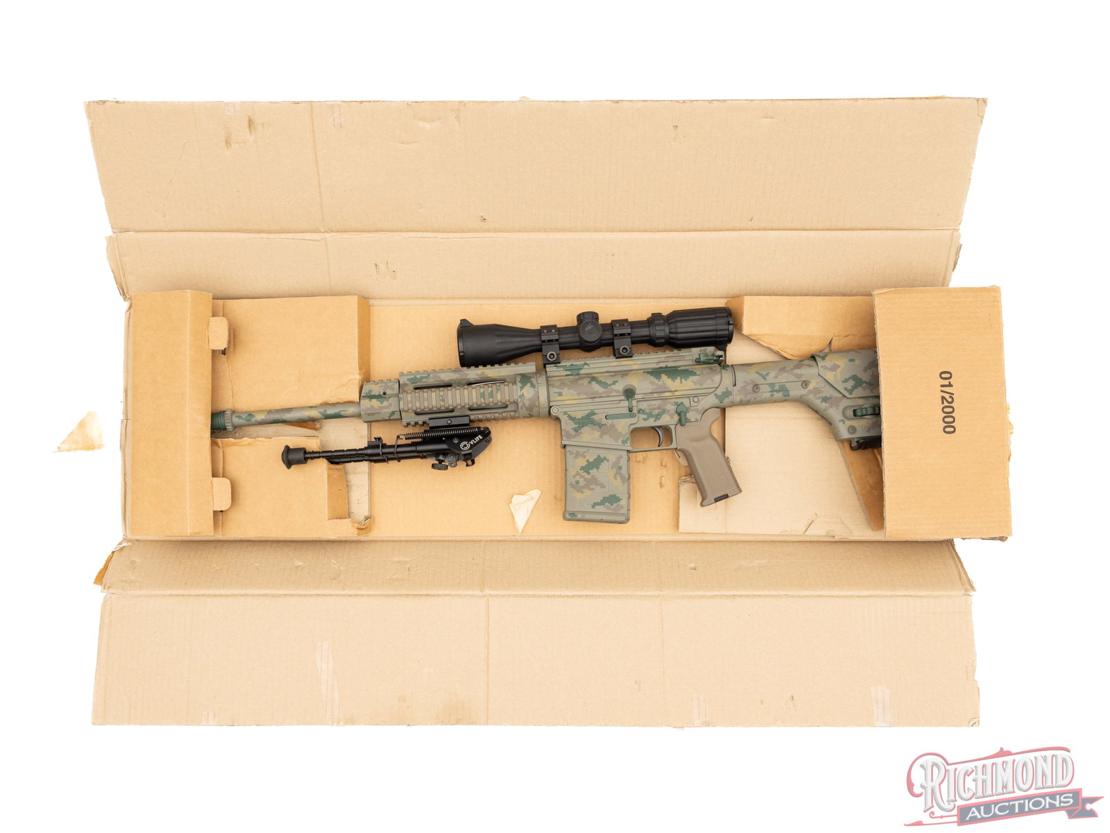 DPMS Panther Arms LR-308 Camo AR Style .308 WIN Semi-Auto Rifle With Scope & Accessories - 4