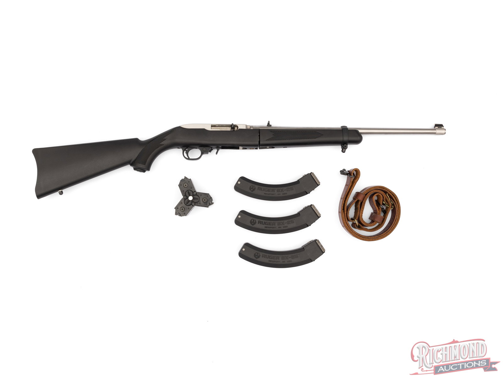 Ruger 10/22 Stainless Steel .22 LR Semi-Automatic Take-Down Rifle Set - 3