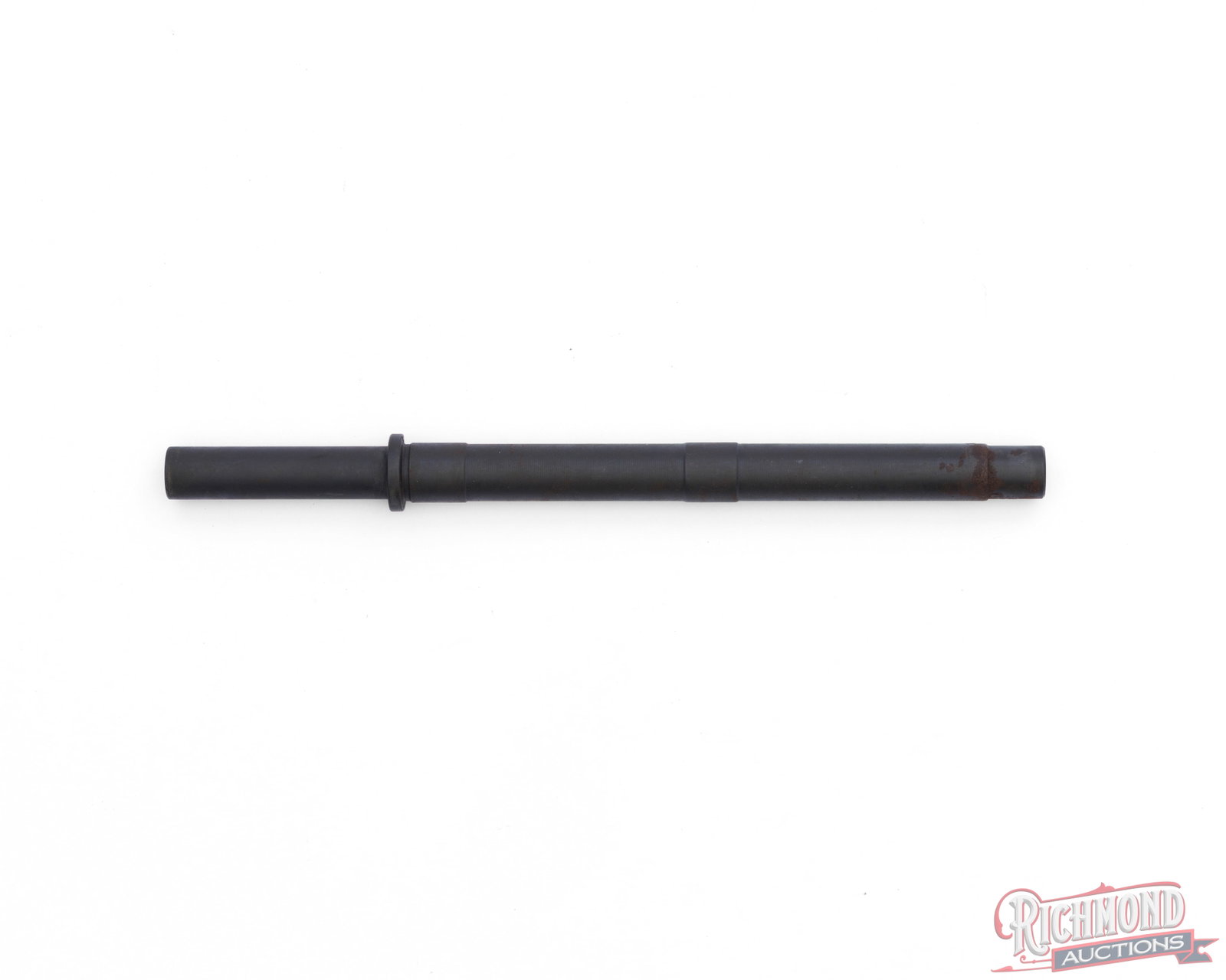10" Uzi Replacement 9mm Pistol Barrel: This 10" replacement barrel for Uzi 9mm pistols. It has no visible markings and a matte black finish. CALIBER/GA: 9mm. Condition GOOD - Bore is shiny with good rifling. End of barrel has oxidation.
