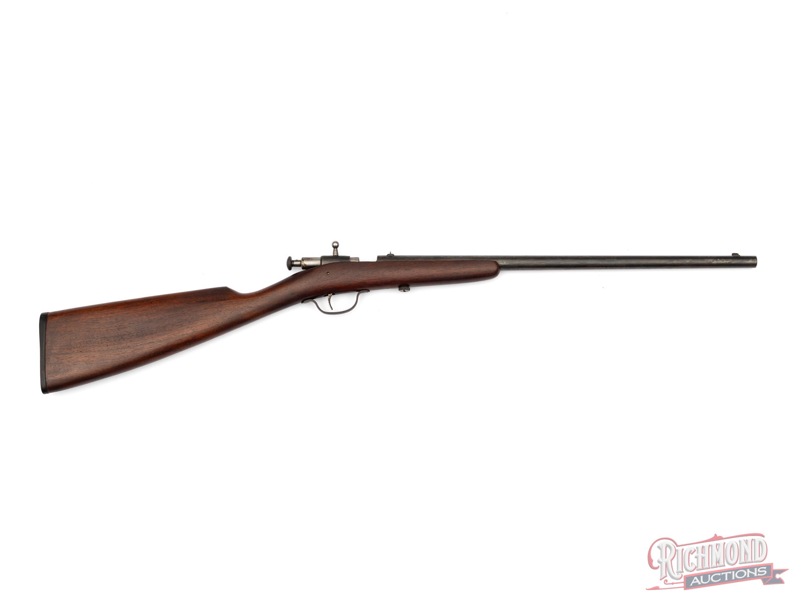 Winchester Model 02 Single Shot Bolt Action Rifle .22 Short, Long, Extra Long: This Model 02 single shot bolt action rifle was made by Winchester and is chambered for .22 short, long, and extra-long. It features an 18" barrel with a blade front sight and notch rear sight. The