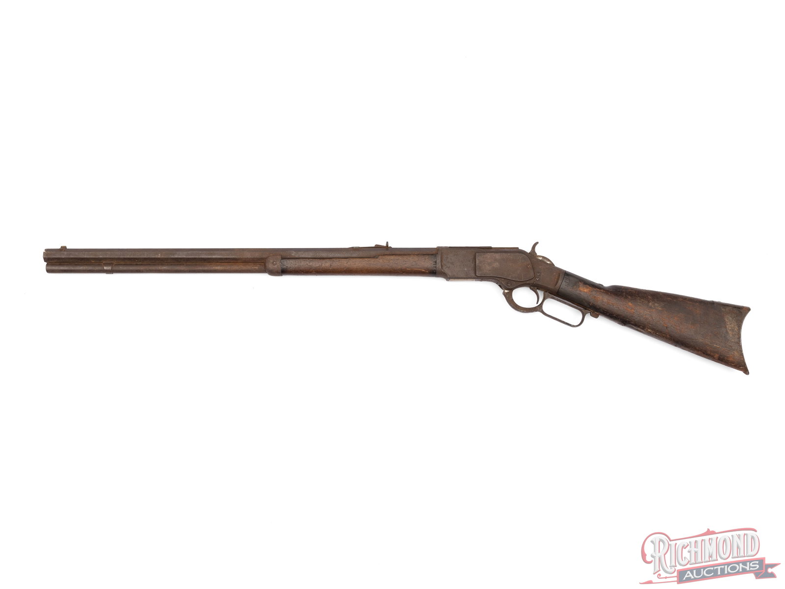 Antique Wallhanger Winchester Model 1873 Lever Action Rifle .44-40 Caliber - 2