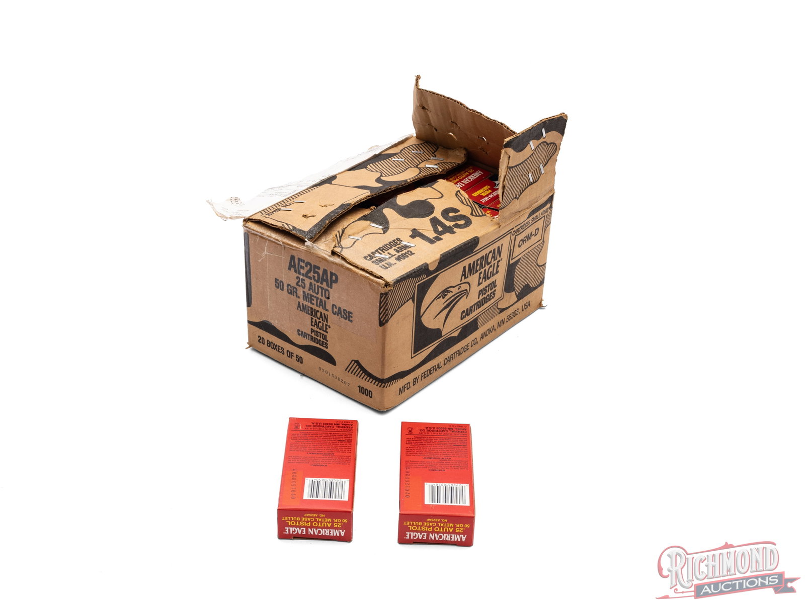 705 Rounds of American Eagle.25 Auto Metal Case Cartridges - 2