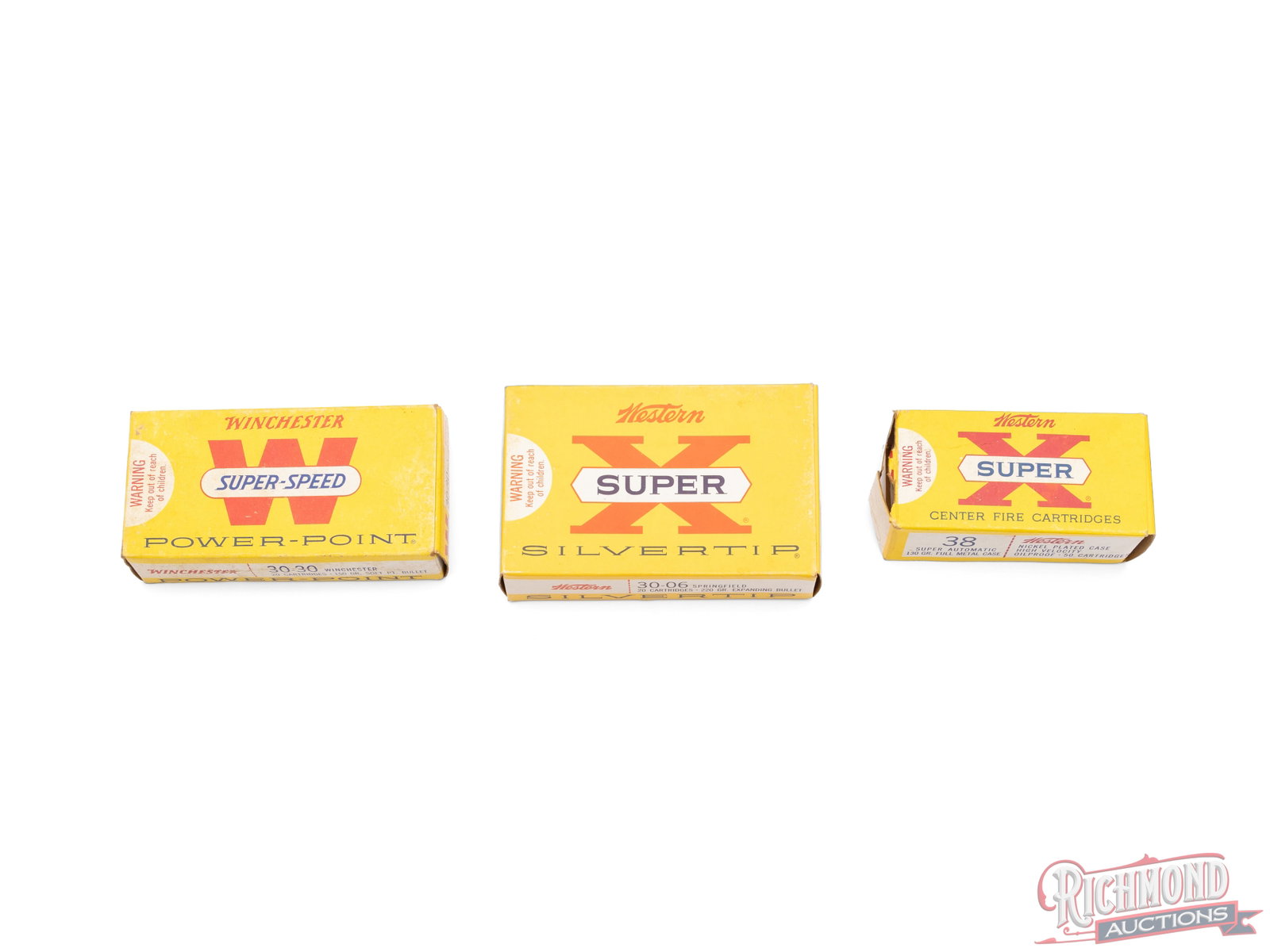 Winchester And Western .30-06, .30-30, And 38 Super Centerfire Cartridges (1 of 2)