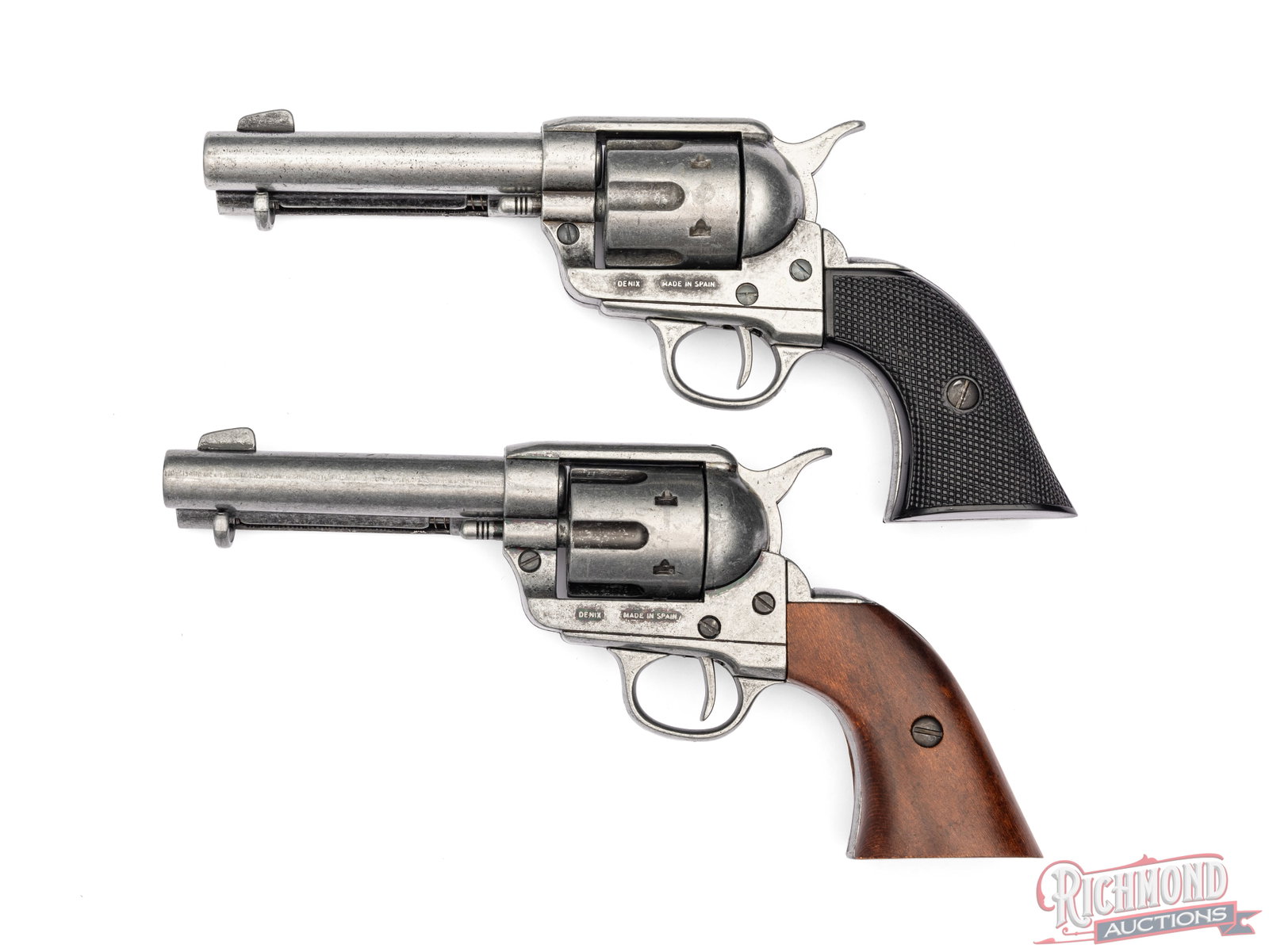 Lot of Two Denix Single Action Army Non-Firing Replicas (1 of 2)