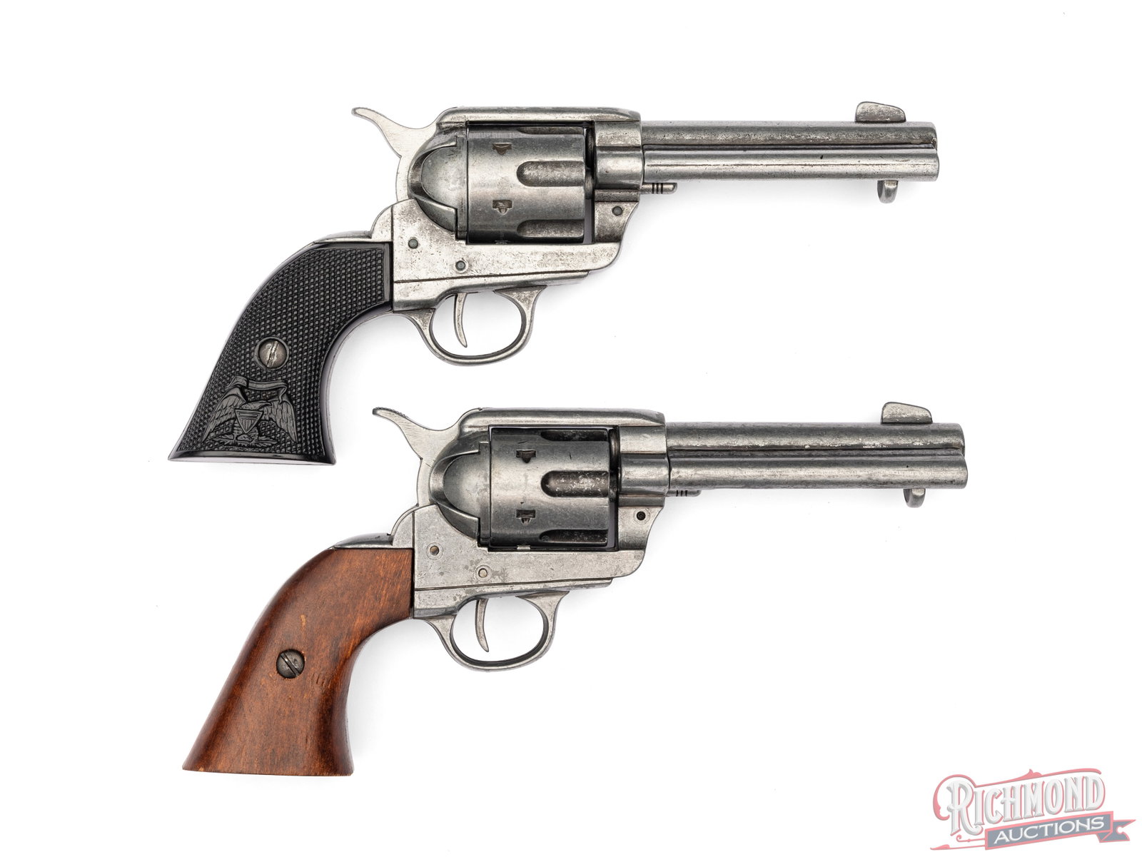 Lot of Two Denix Single Action Army Non-Firing Replicas - 2