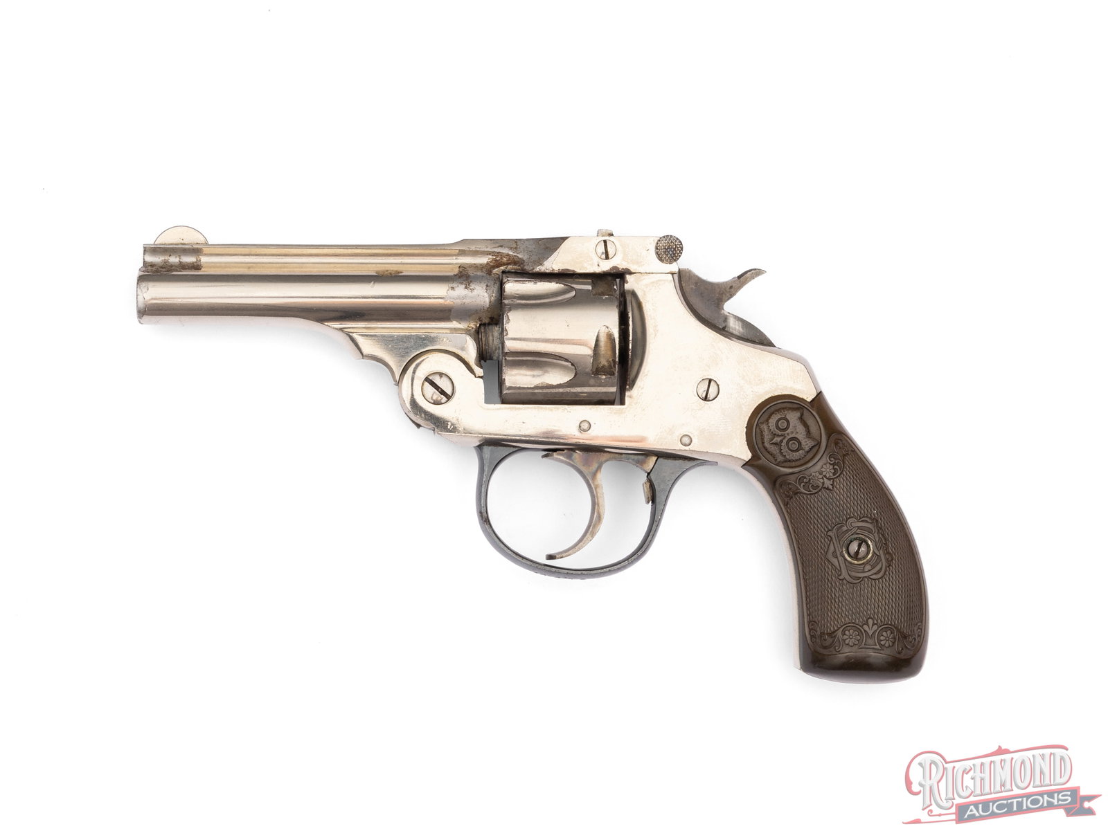 Iver Johnson & Cycle Works Top Latch .32 S&W Double Action Revolver (1 of 2)