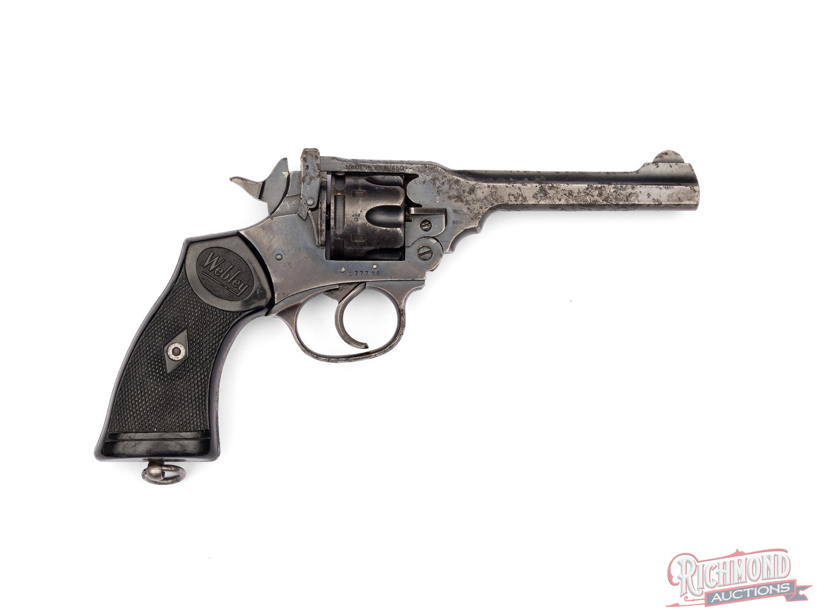 British Webley & Scott Mark IV .38 S&W Top Break Double Action Revolver - 2