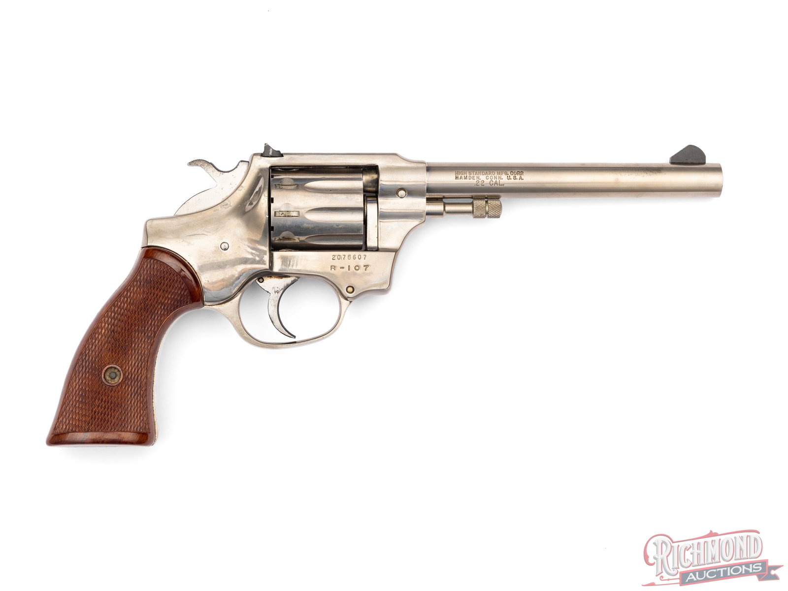 High Standard R-107 Sentinel Deluxe Double Action .22 LR 9-Shot Revolver - 2