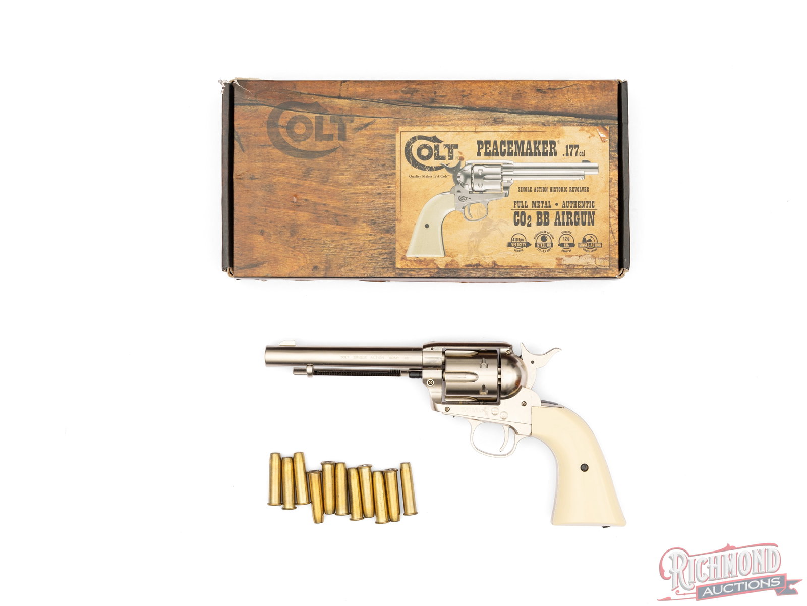 Colt Single Action Army Peacemaker CO2 .177 Cal BB Air gun Revolver In Original Box (1 of 4)