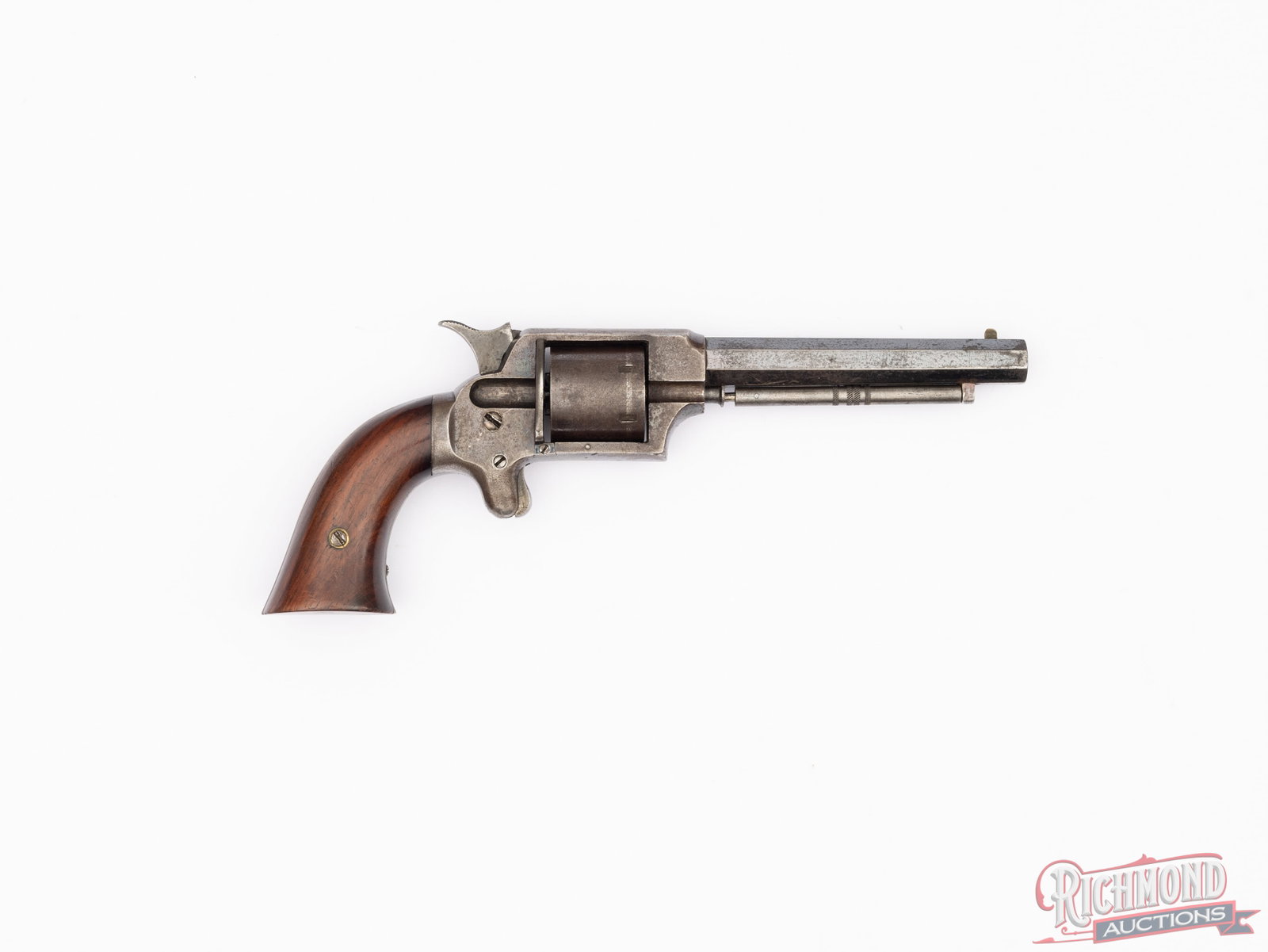 Antique J.P. Lower / William Uhlinger .32 Rimfire Single Action Pocket Revolver - 2