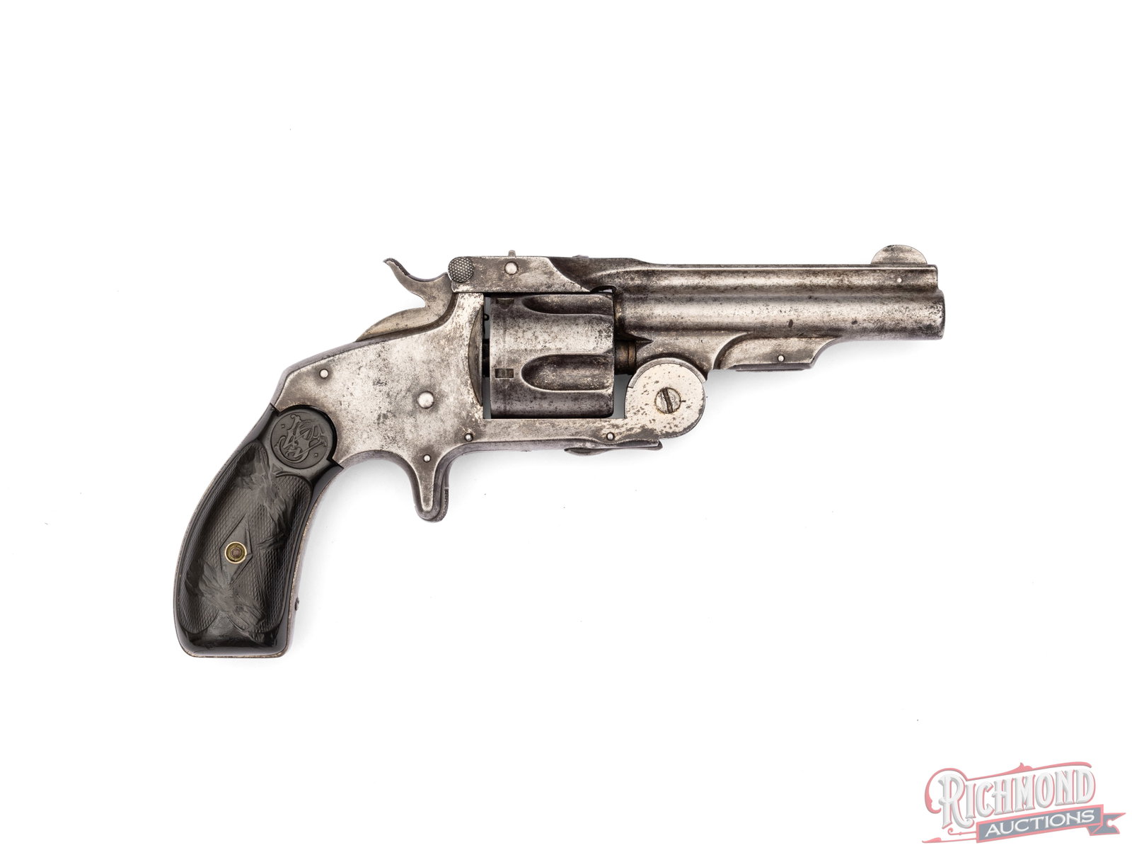 Antique Smith & Wesson No 2 1st Model Baby Russian .38 S&W Single Action Top Break Revolver - 2