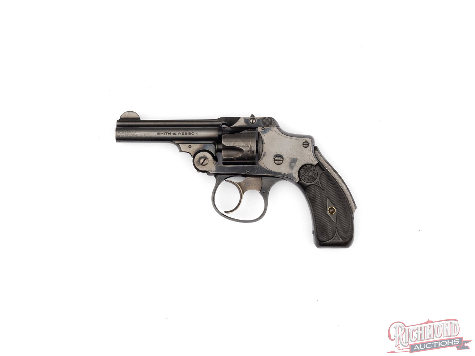 High Condition Smith & Wesson Safety Hammerless .32 S&W 3rd Model Lemon Squeezer With Factory Box - 2