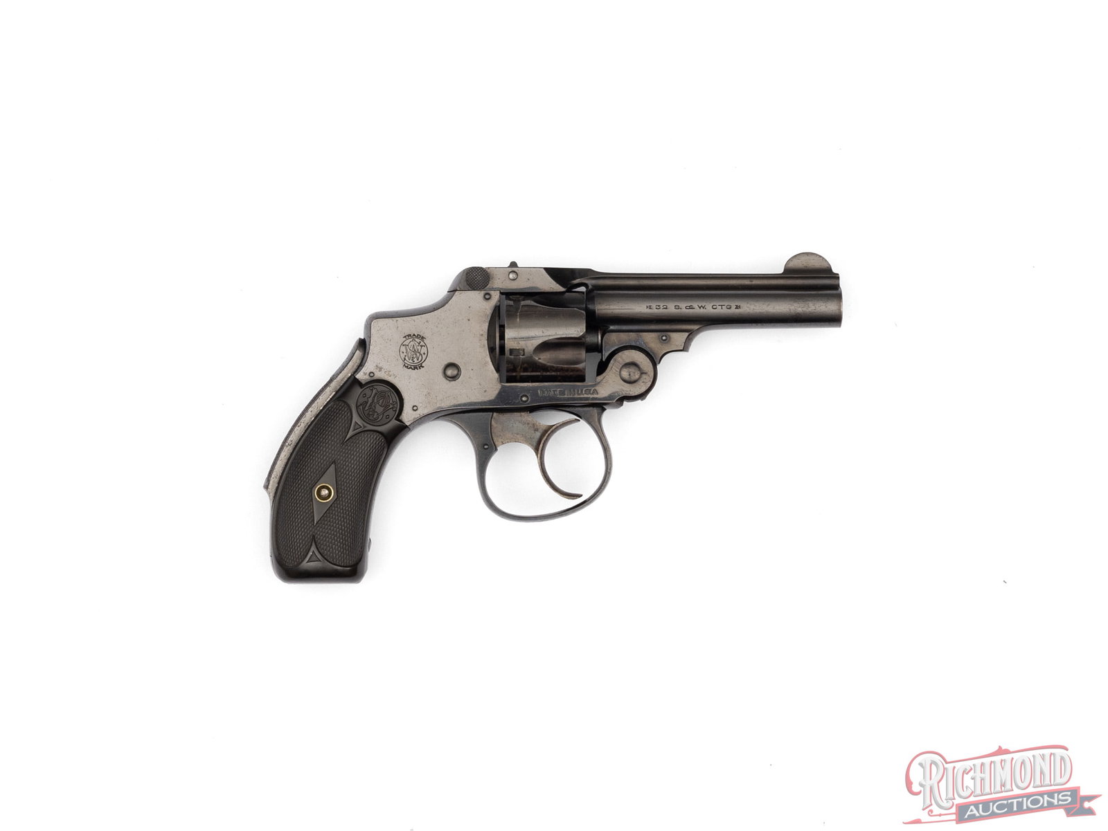 High Condition Smith & Wesson Safety Hammerless .32 S&W 3rd Model Lemon Squeezer With Factory Box - 3