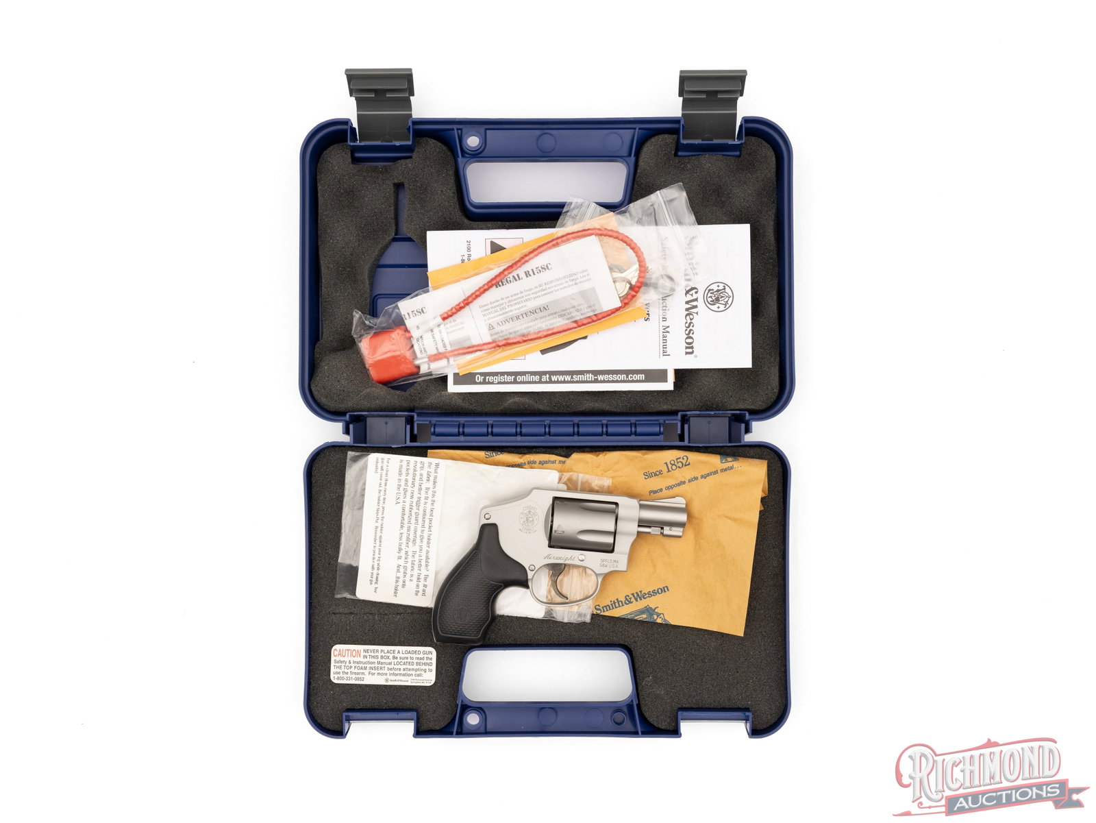 Smith & Wesson Airweight Model 642-2 Double Action .38 SPL+P Revolver In Original Case - 4