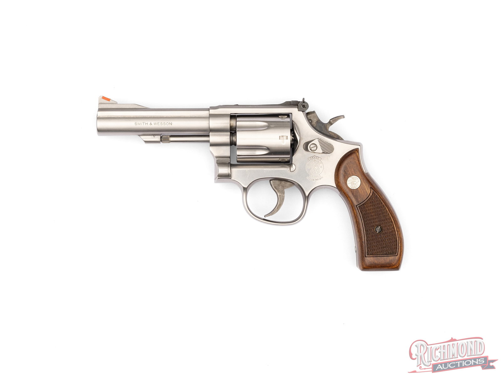 Smith & Wesson Model 67-3 Stainless 4" Double Action .38 SPL Revolver In Original Case - 2