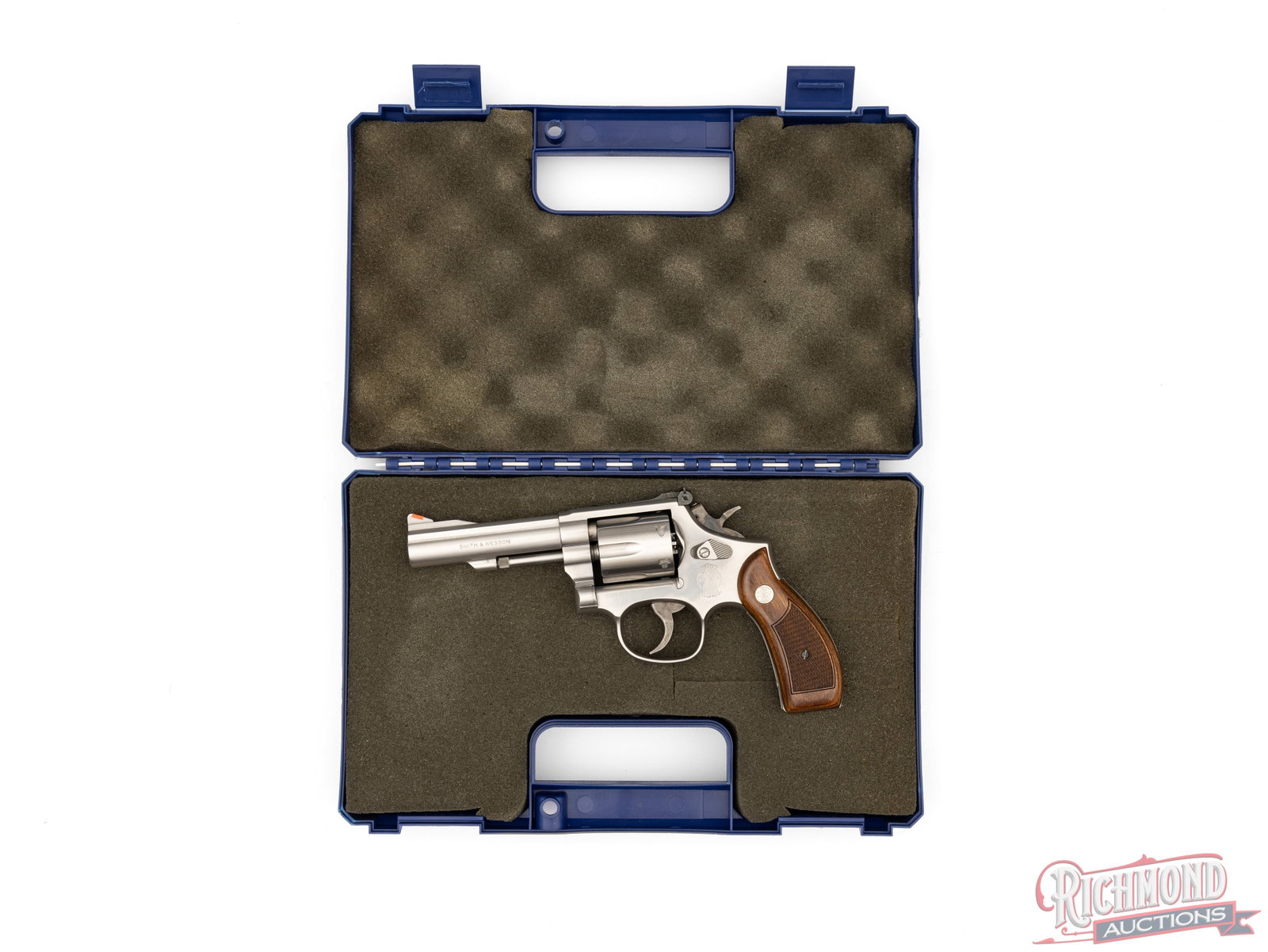Smith & Wesson Model 67-3 Stainless 4" Double Action .38 SPL Revolver In Original Case - 4