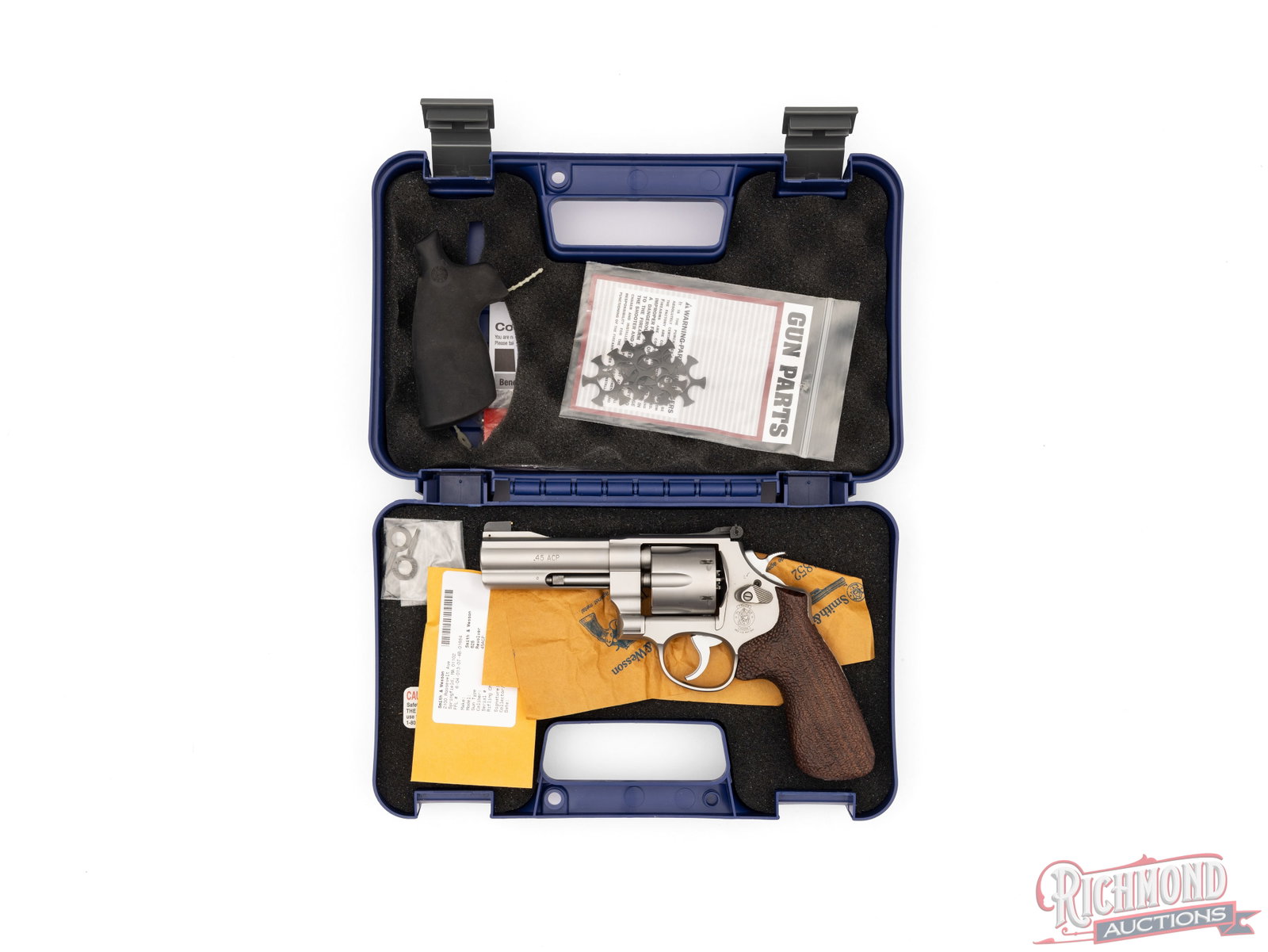 Smith & Wesson Model 625-8 Double Action .45 ACP Revolver With Accessories In Original Case - 4