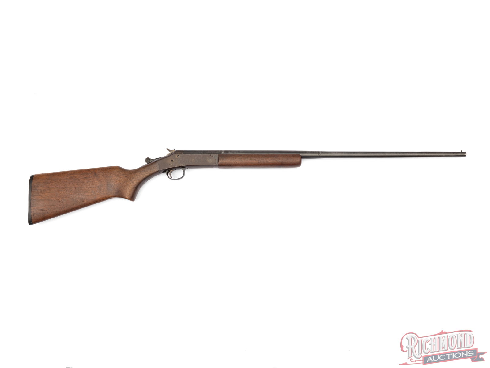 Harrington & Richardson Arms Topper M48 Single Shot .410 Gauge Shotgun: Manufactured by Harrington & Richardson circa late 1940's. Features a 28" tapered blued barrel with brass bead front sight. Chambered for 3" shells with Modified choke. Case hardened receiver. Satin p
