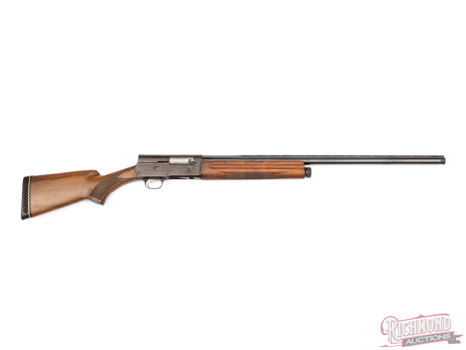 1979 Browning A-5 Light Twelve 12 GA Semi-Auto Shotgun Ventilated Rib: Manufactured by Miroku for Browning in 1979. Features a 27" re-blued raised ventilated rib barrel with no sights. Chambered for 2-3/4" shells with an Improved Cylinder choke. Semi-auto action with