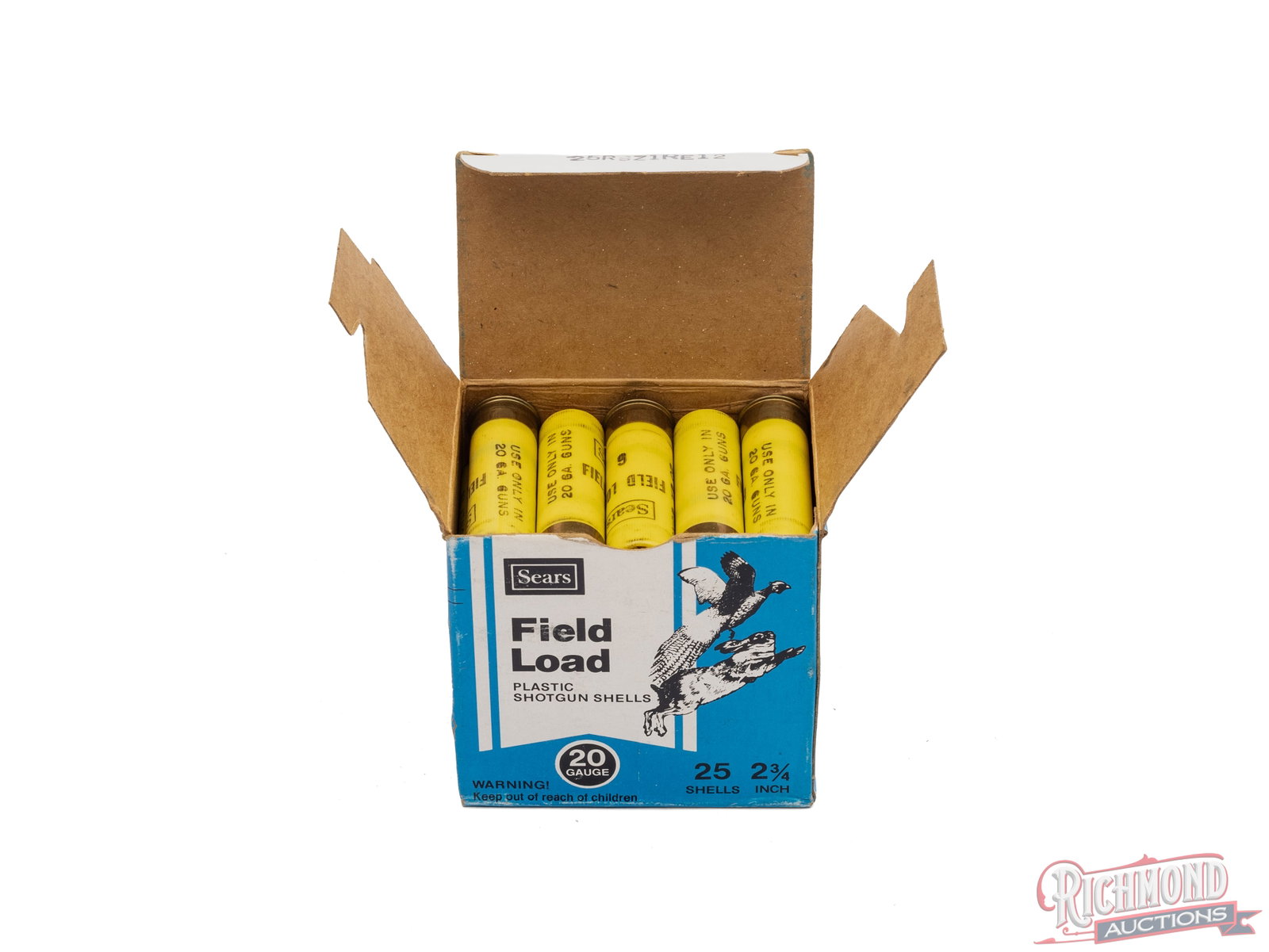 Full Box of Sears 20 Gauge Field Load 2 3/4" Shells - 3
