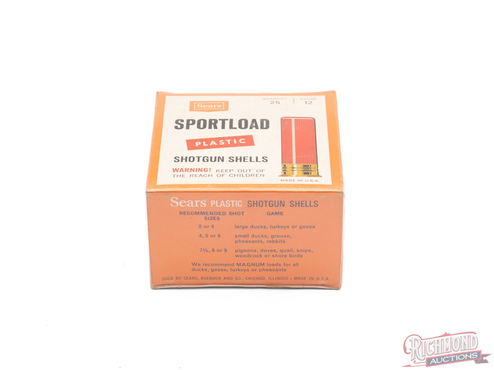 Sears 12 Gauge Sportload Plastic Shotgun Shells Collector's Box (1 of 2)