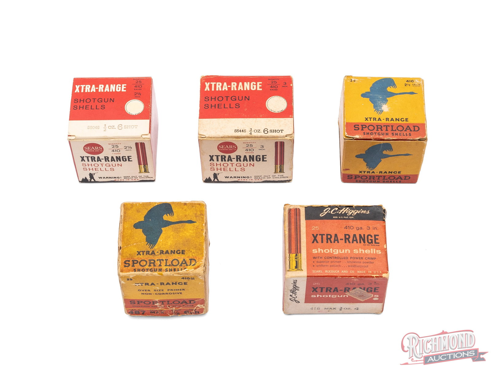 Full And Partial Collector's Lot of Sears & Roebuck Co. .410 Gauge Shell Boxes (1 of 3)